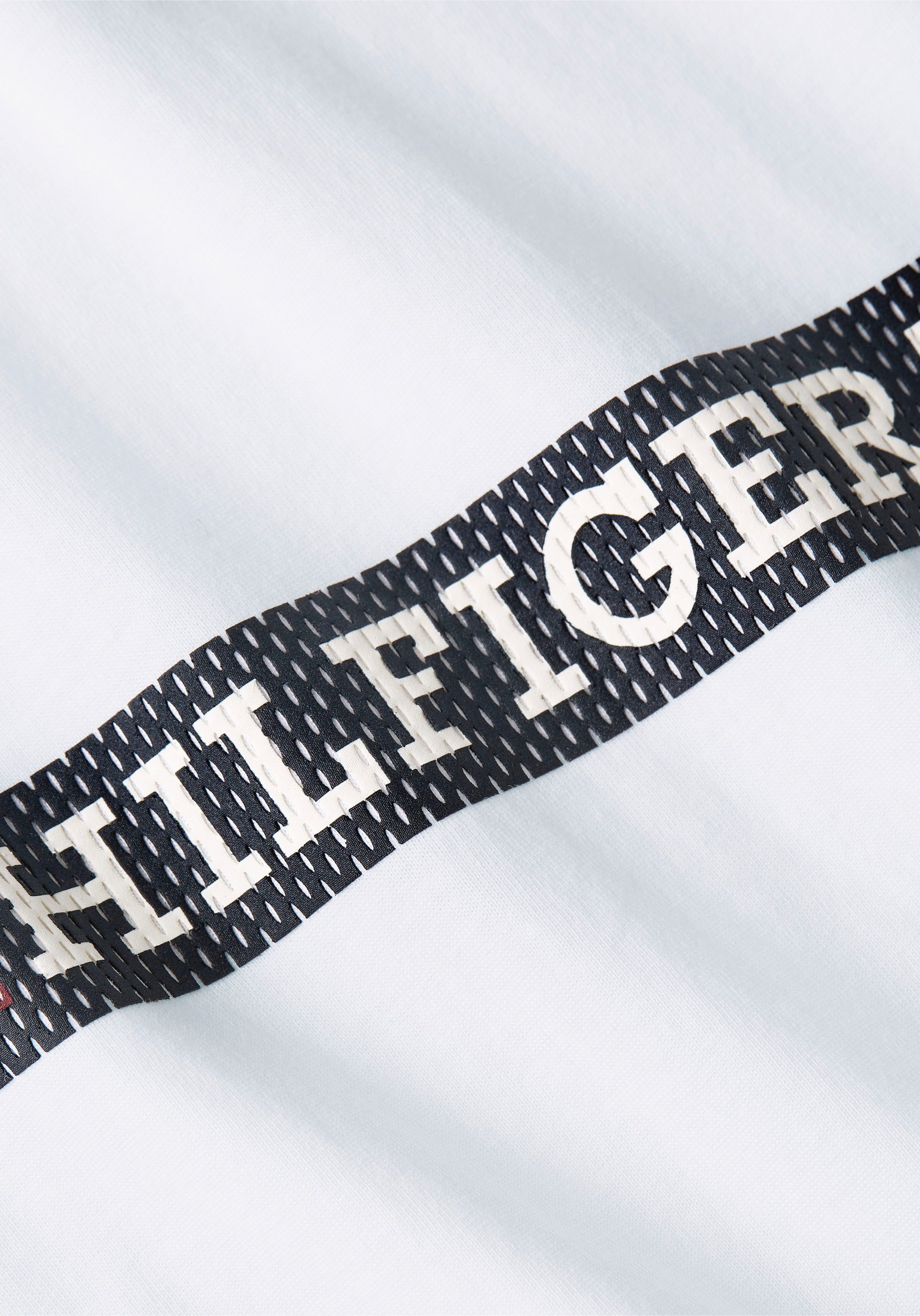 Tommy Hilfiger Big & Tall STRIPE CHEST White TEE-B BT-MONOTYPE T-Shirt