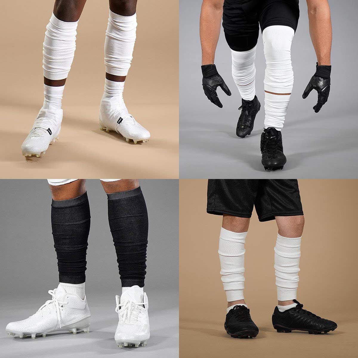 Mmgoqqt Fußball Schienbeinschoner Soccer Shin Guard Socken, resistentem  Komfort Atmungsaktiv
