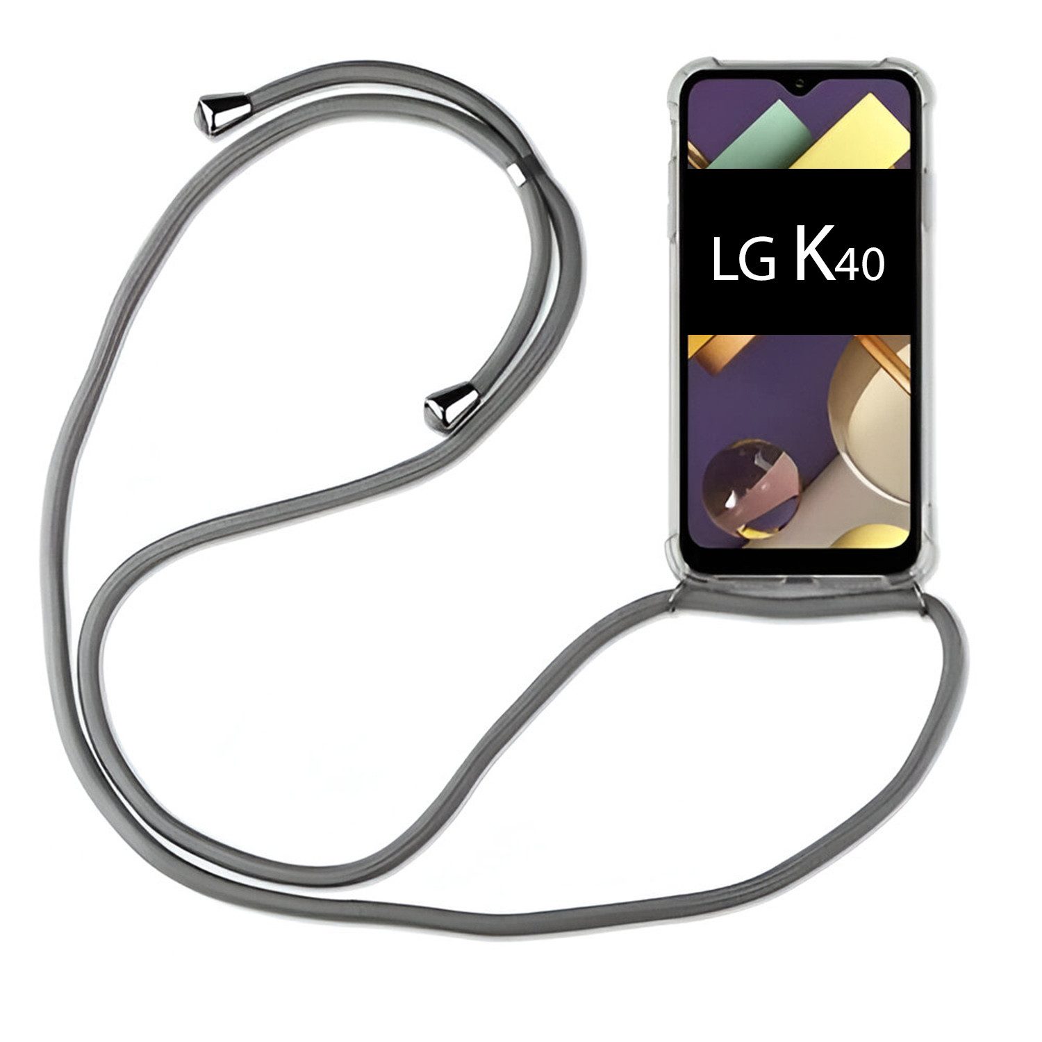 betterfon Handykette für LG Smartphone Handyhülle mit Band & Kordel Bumper, Hände frei – mit Silikonhülle & Schnur für flexiblen Alltag