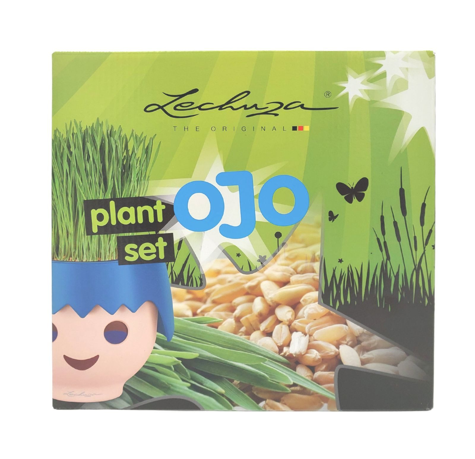 Playmobil® Pflanzkübel Pflanz-Set für Lechuza Ojo Bio-Weizengras Pflanzzubehör