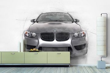 WandbilderXXL Fototapete Beamer, glatt, Classic Cars, Vliestapete, hochwertiger Digitaldruck, in verschiedenen Größen