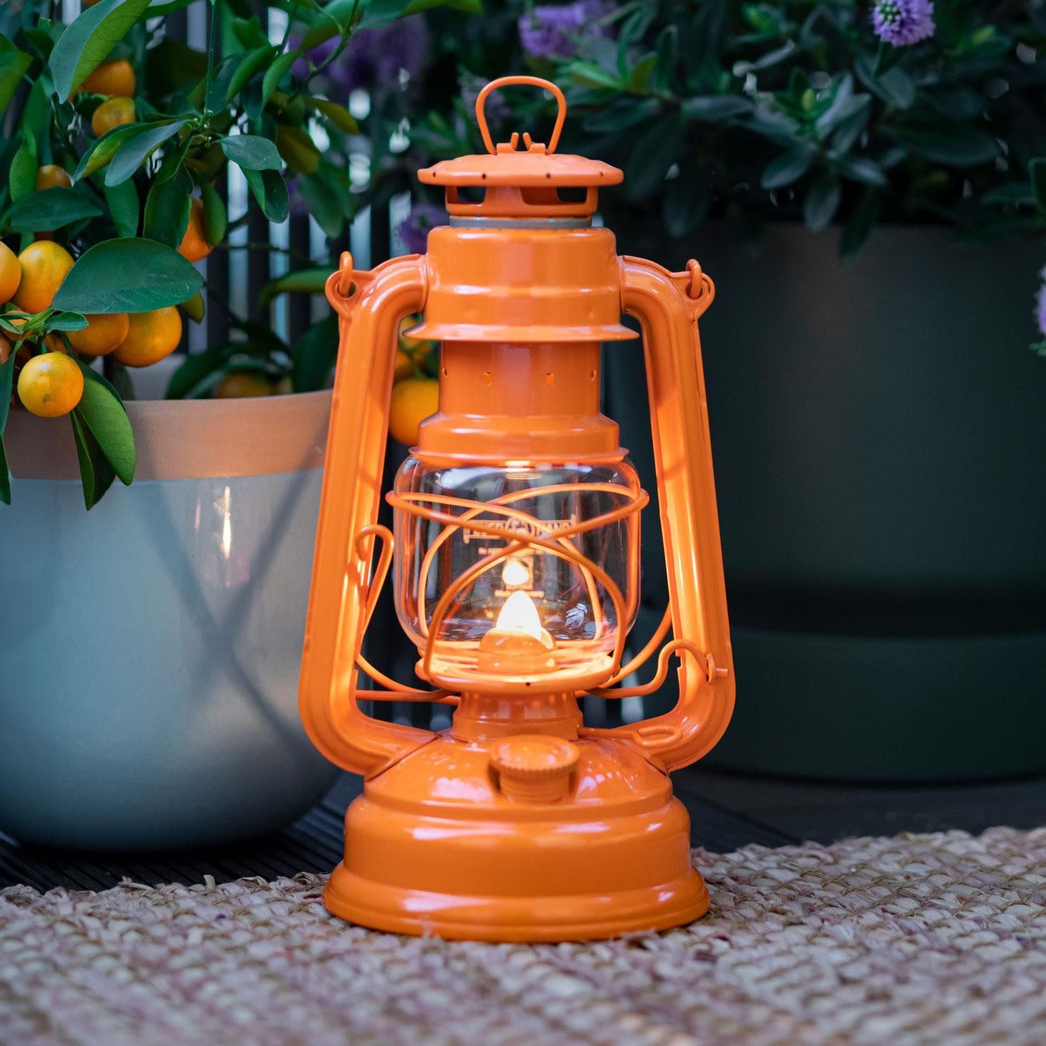 Feuerhand Laterne Sturmlaterne 276 Pastellorange, Baby günstig online kaufen