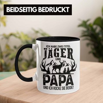 Trendation Tasse Trendation - Jäger und Papa Geschenk Tasse Vatertag Geschenkidee für Jäger Männer Spruch