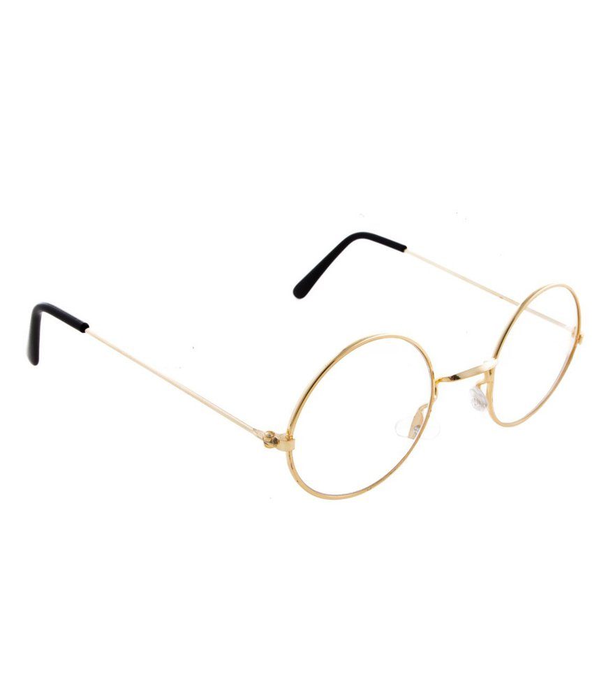 Das Kostümland Verkleidungsmaske Nickel Brille mit Gläsern - Gold, Weihnachtsmann O