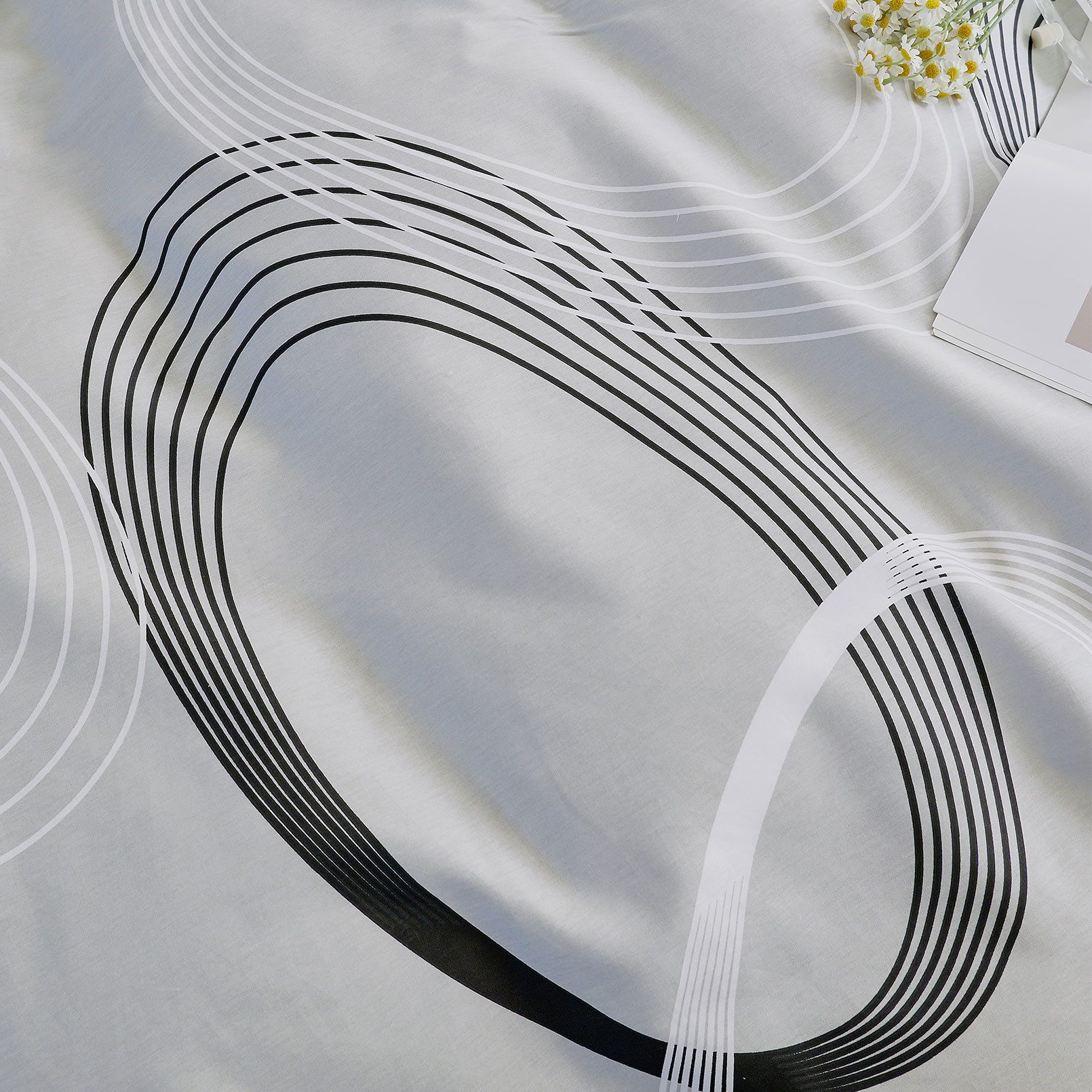 KEAYOO Bettwäsche Grau Klassische Eleganz, 2 teilig, 100% Baumwolle für Kom günstig online kaufen