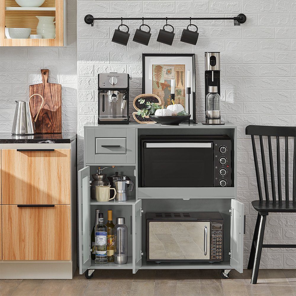 SoBuy Sideboard FSB78, auf Rollen Küchenwagen günstig online kaufen