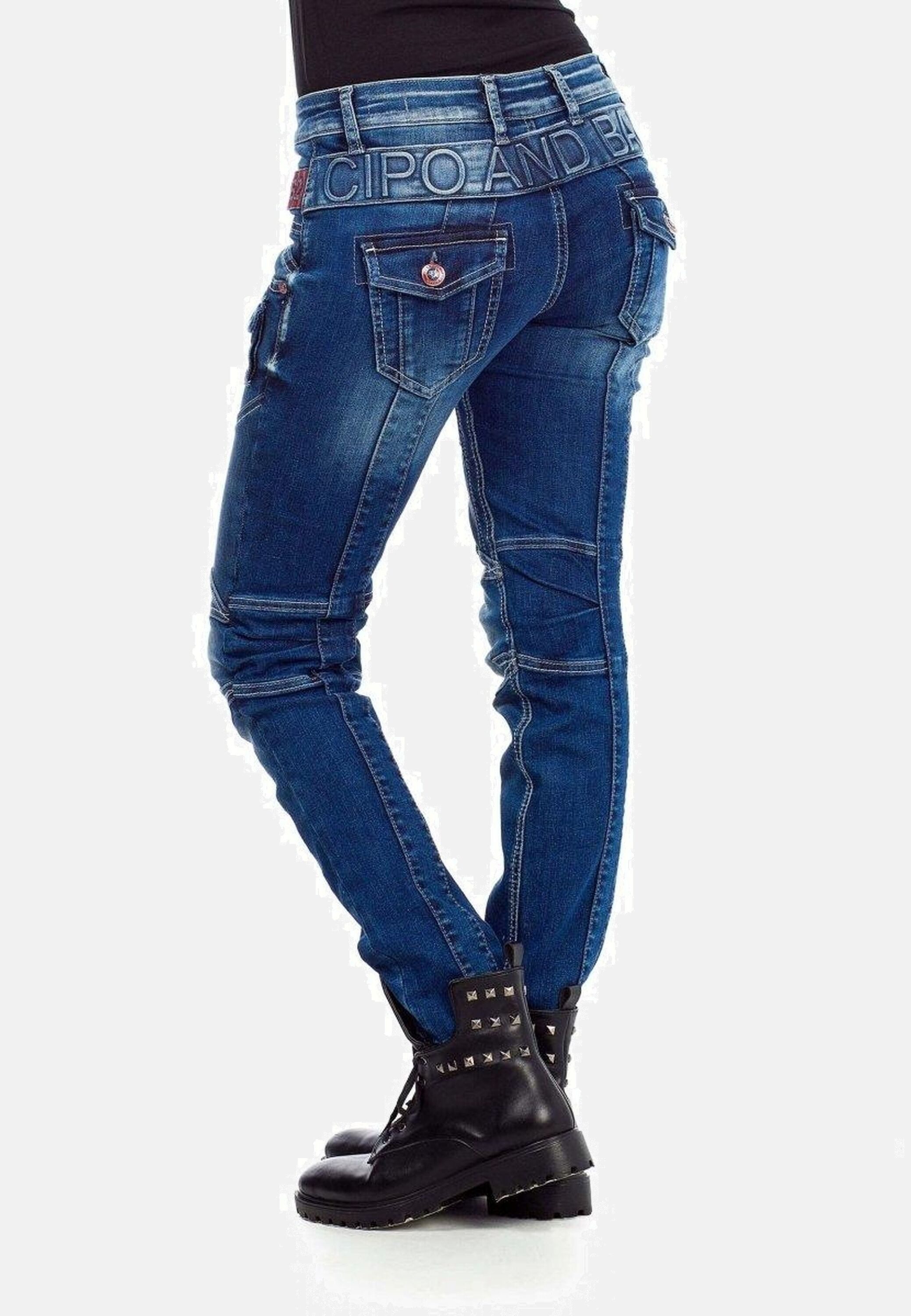 Cipo & Baxx Slim-fit-Jeans DENIM mit modischen Ziernähten, WD358 – Bild 3 von 5