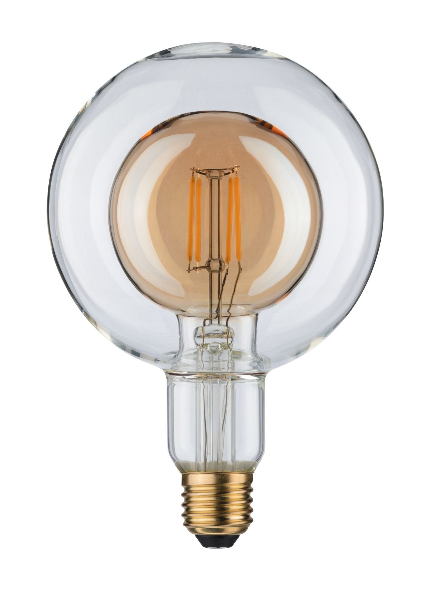 Paulmann LED-Leuchtmittel G125 Inner Shape 400lm gold 4W 2700K 230V, 1 St., Warmweiß
