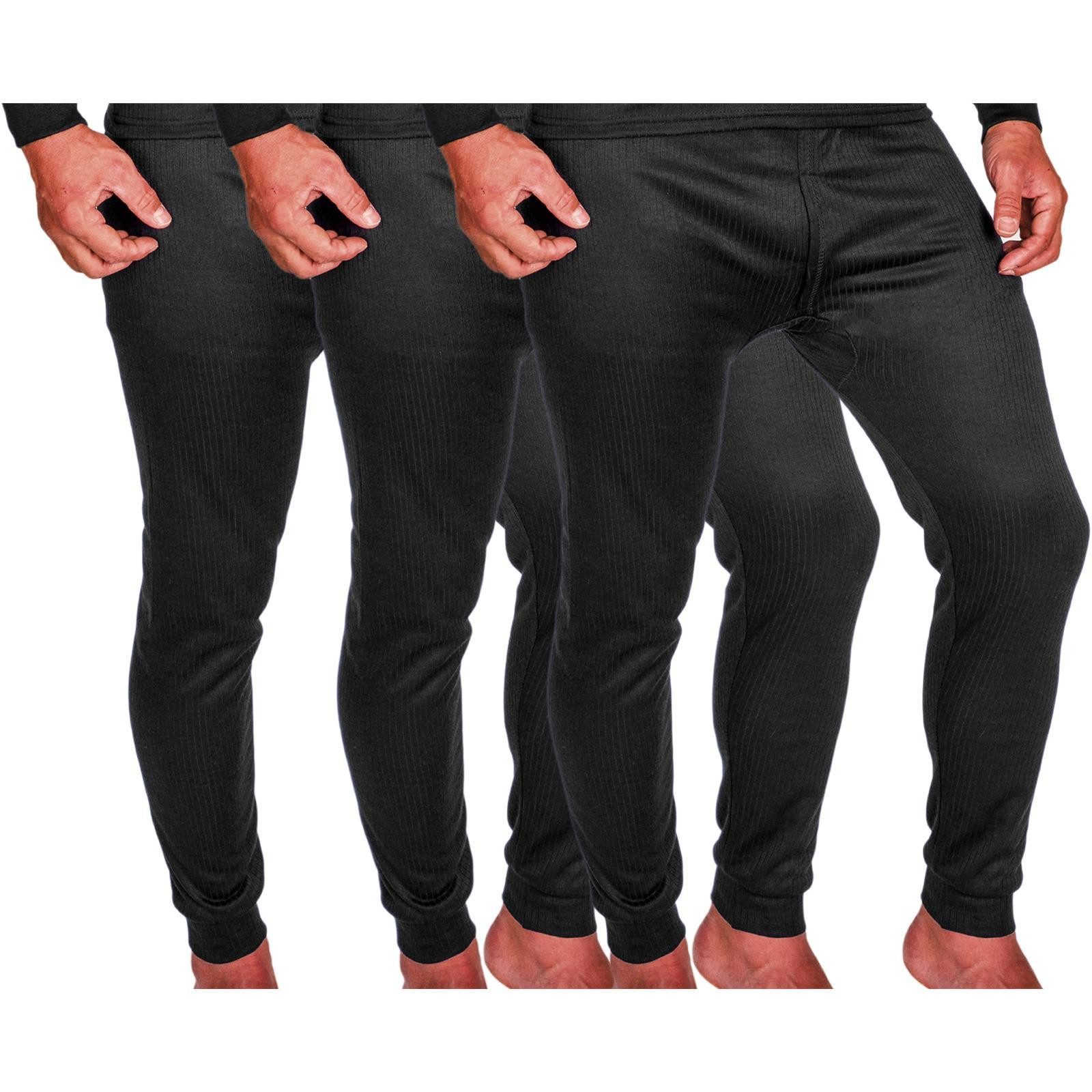 TEXEMP Thermounterhose 3er Pack Thermo Unterwäsche Herren Thermounterhose lange Unterhose (Packung, 3-St) 90% Baumwolle