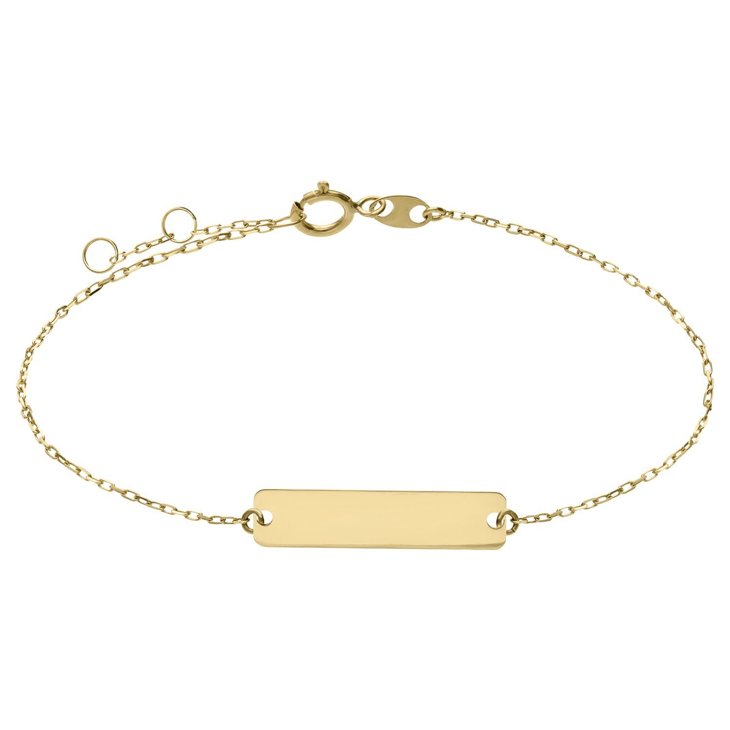 LUCARDI Armband mit Gravur Armband - 585 Gold - Gold - Damen