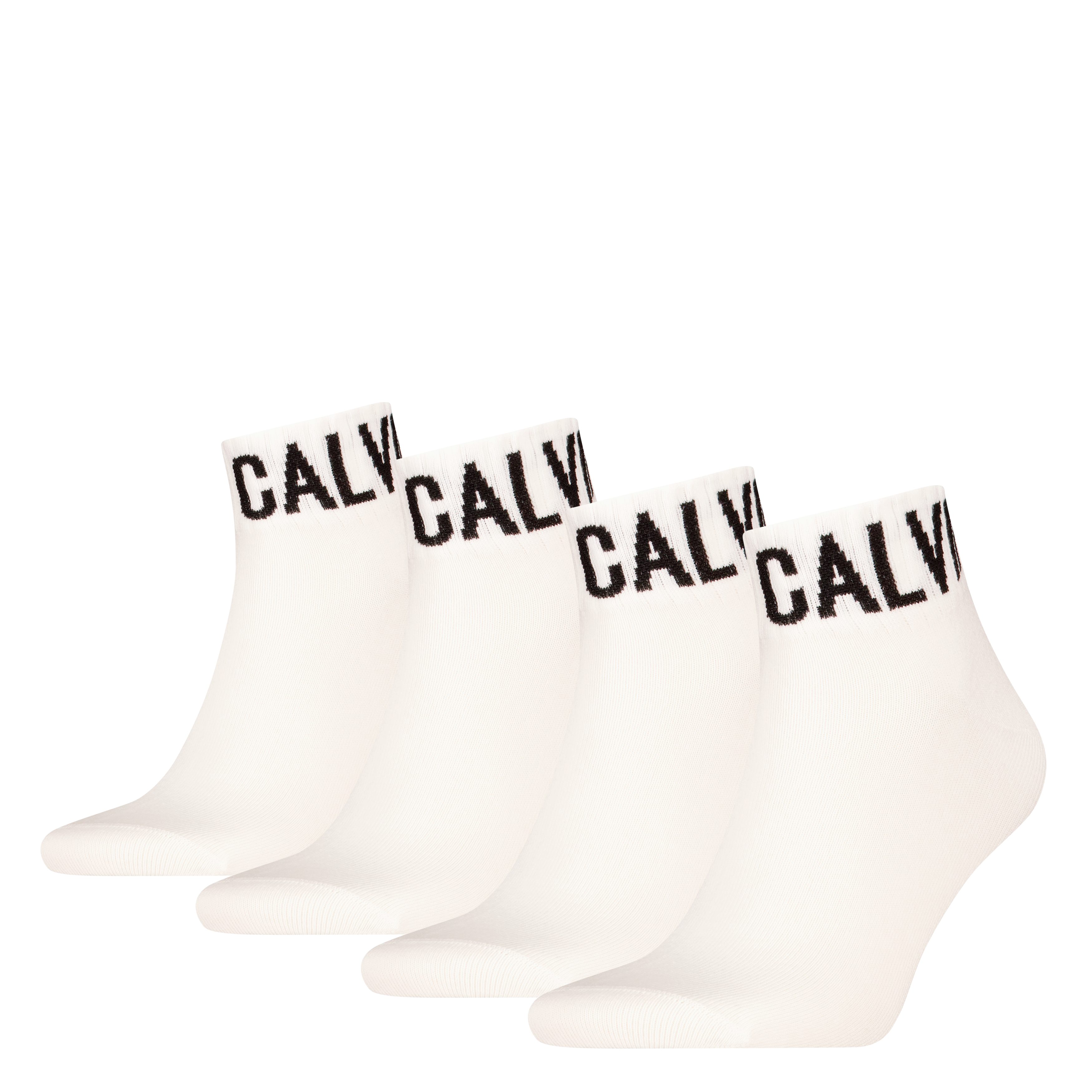 Calvin Klein Jeans Kurzsocken CKJ MEN QUARTER 4P RIBBON LOGO ECOM (4er Pack)