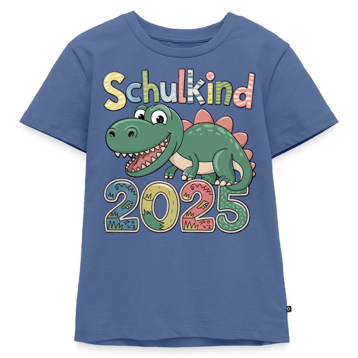 T-Shirt Schulkind 2025 Erstklässler Dinosaurier Kinder Premium T-Shirt