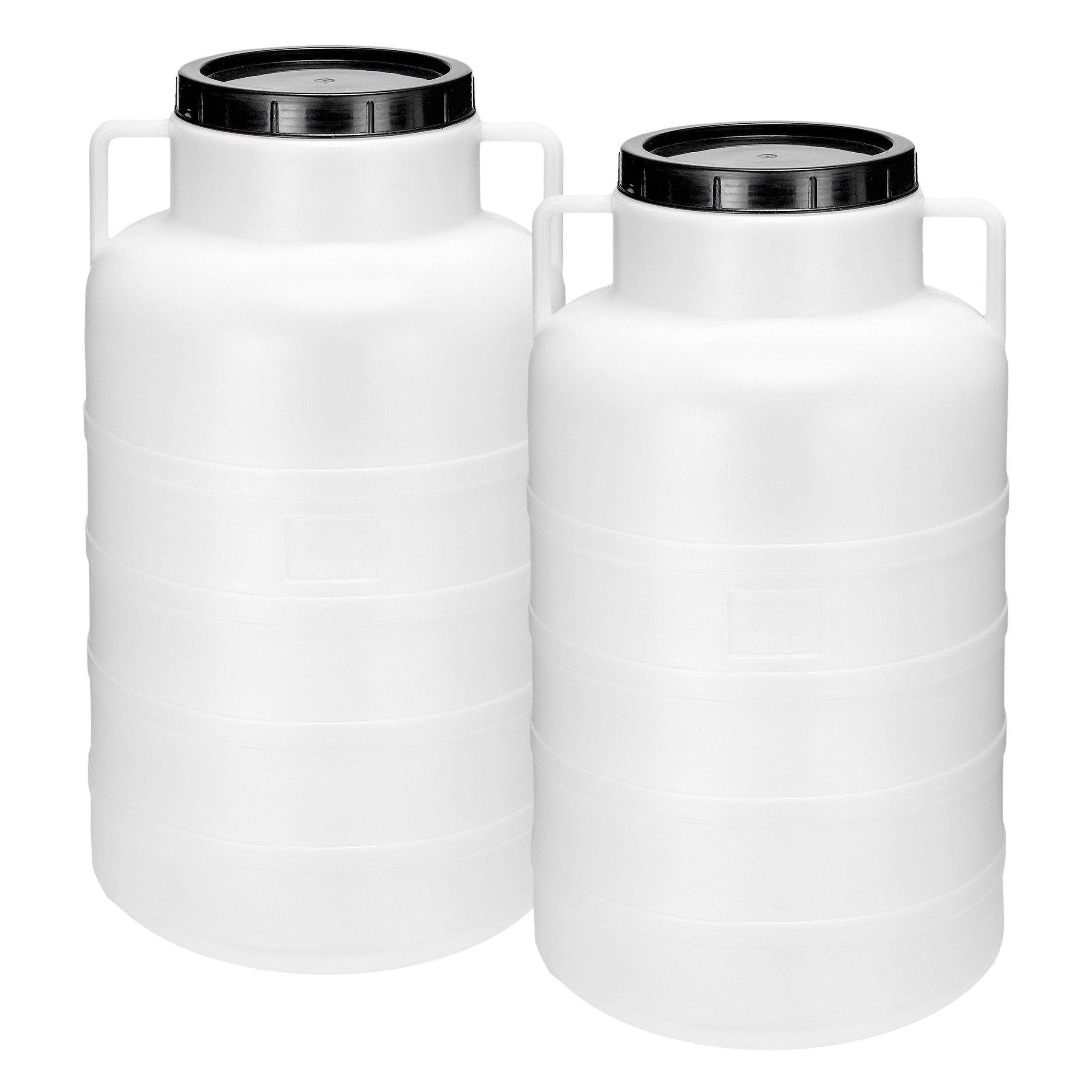 Garronda Regentonne Set 2x Weithalsfass BPA-frei Futtertonne Fass mit Deckel GD-0128, 60 l, (2-tlg), BPA-Frei