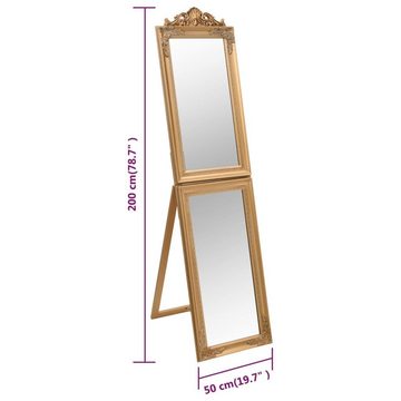 furnicato Wandspiegel Standspiegel Golden 50x200 cm