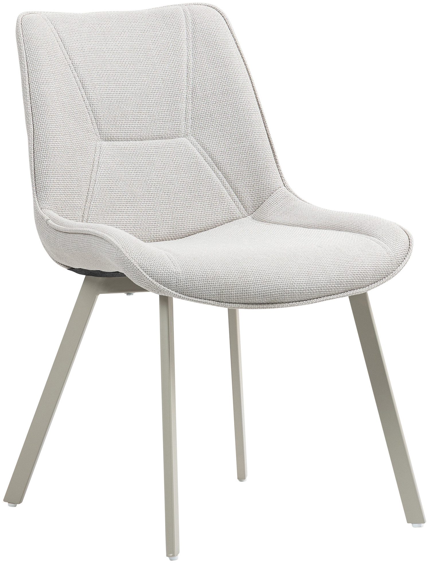 Duo Collection Esszimmerstuhl Mila (Set, 4 St), mit hellem Gestell in kaschmir Farbe