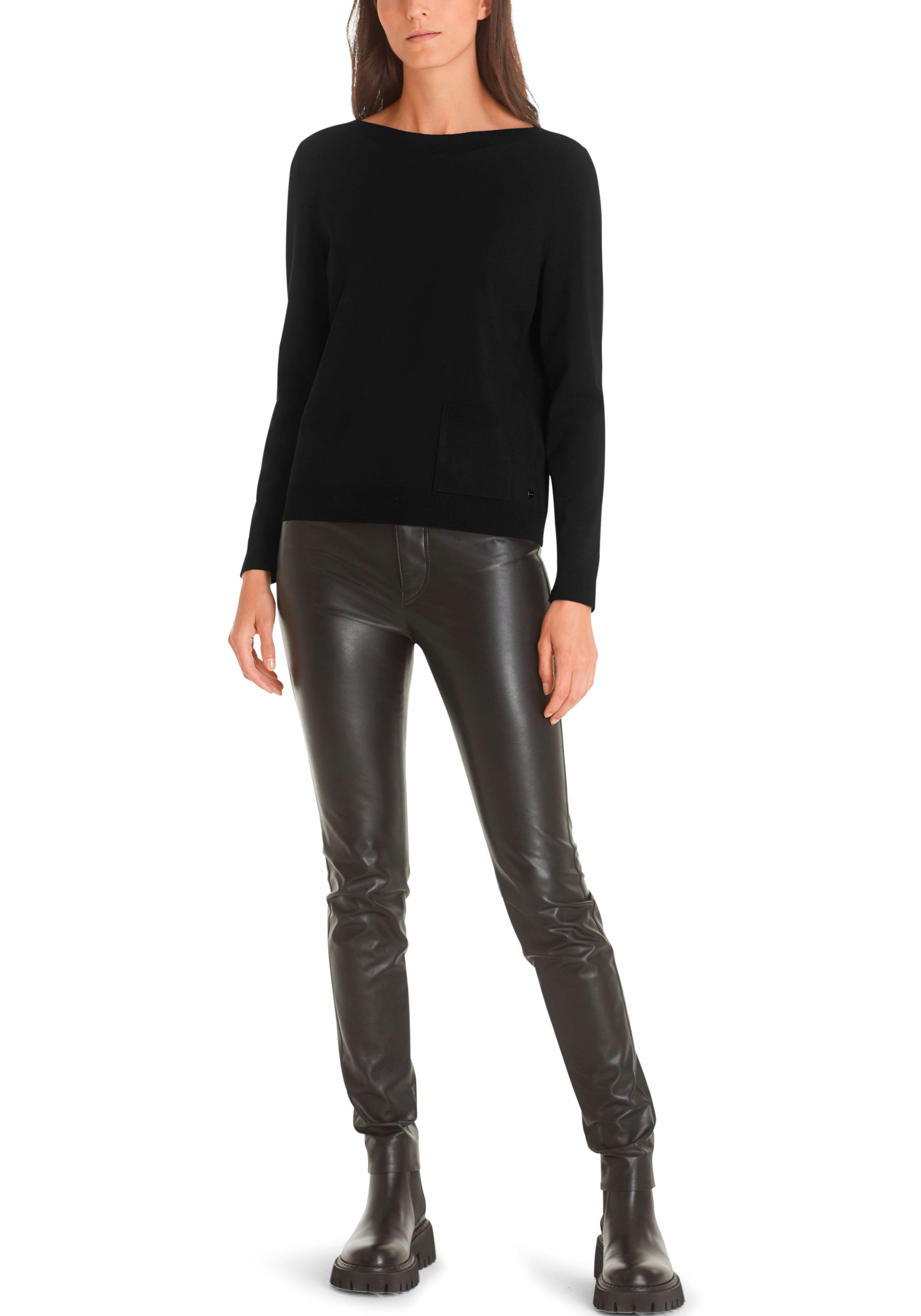 Marc Cain Rundhalspullover "Collection Essential" Premium Damenmode Pullover "Rethink Together"