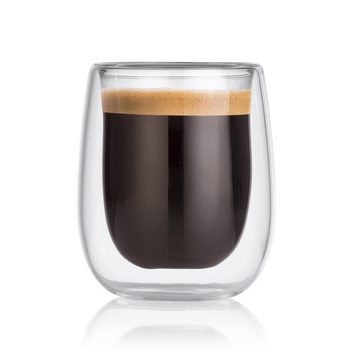 GOURMETmaxx Espressoglas Espresso-Thermogläser - 4er-Set - 80ml