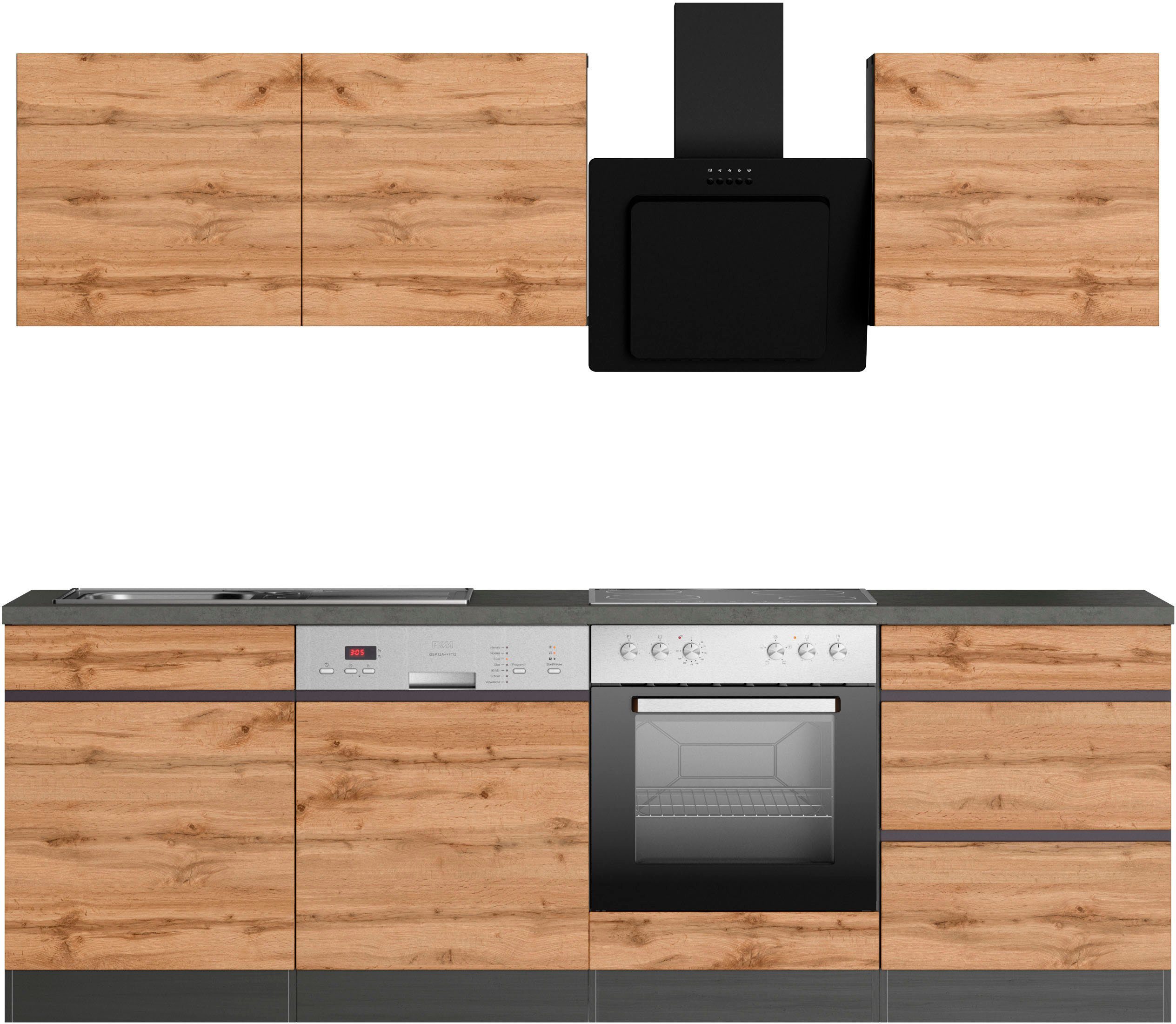 KOCHSTATION Küchenzeile KS-Riesa, Stellbreite 240 cm, günstig online kaufen