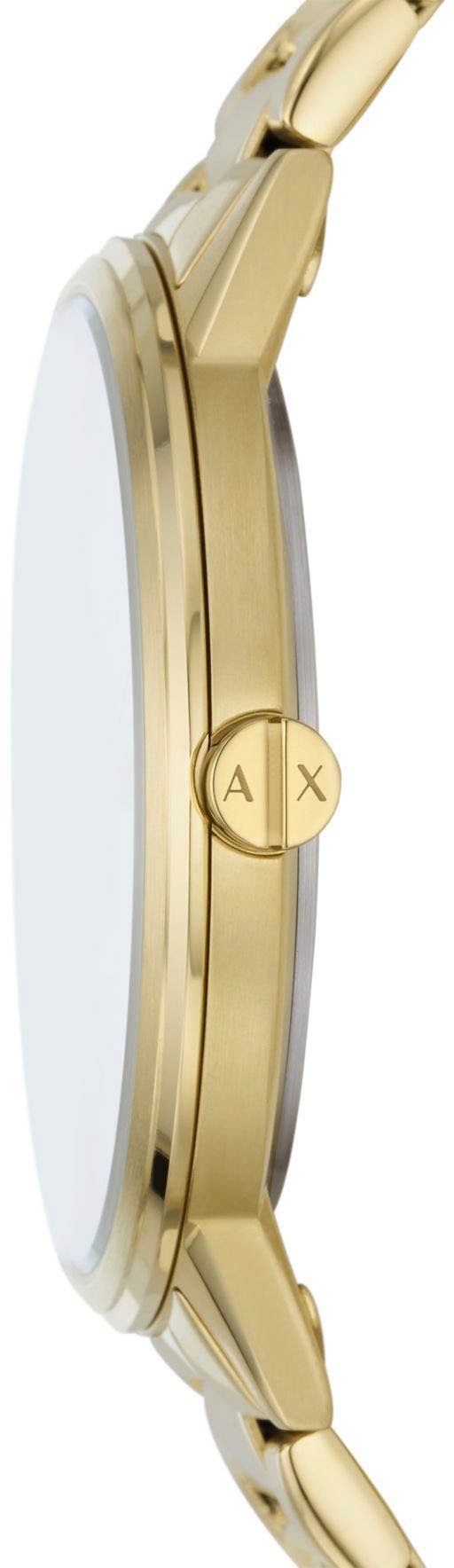 Armband), ideal 2-tlg., EXCHANGE Quarzuhr ARMANI als AX7144SET, (Set, Geschenk auch mit