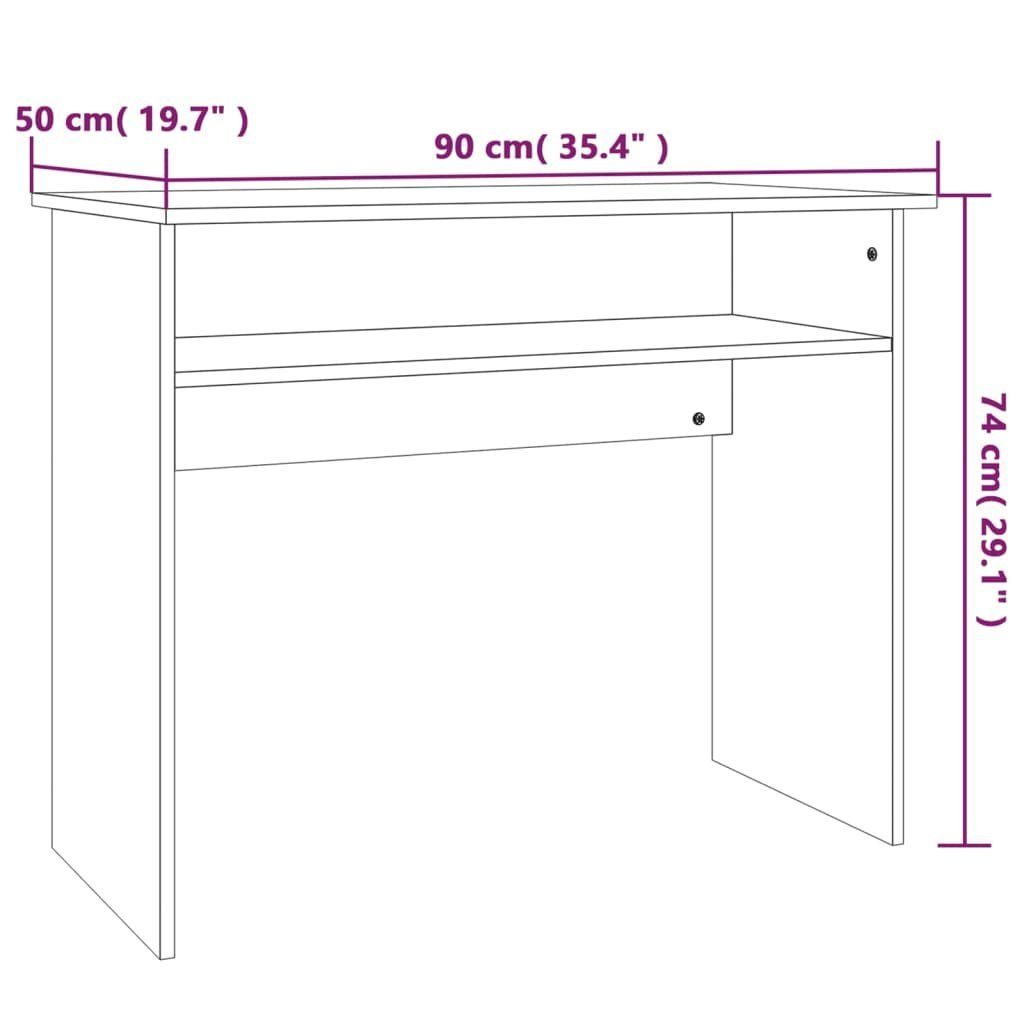 90x50x74 Sonoma | Grau Schreibtisch Holzwerkstoff vidaXL Grau Grau Sonoma Sonoma cm Schreibtisch