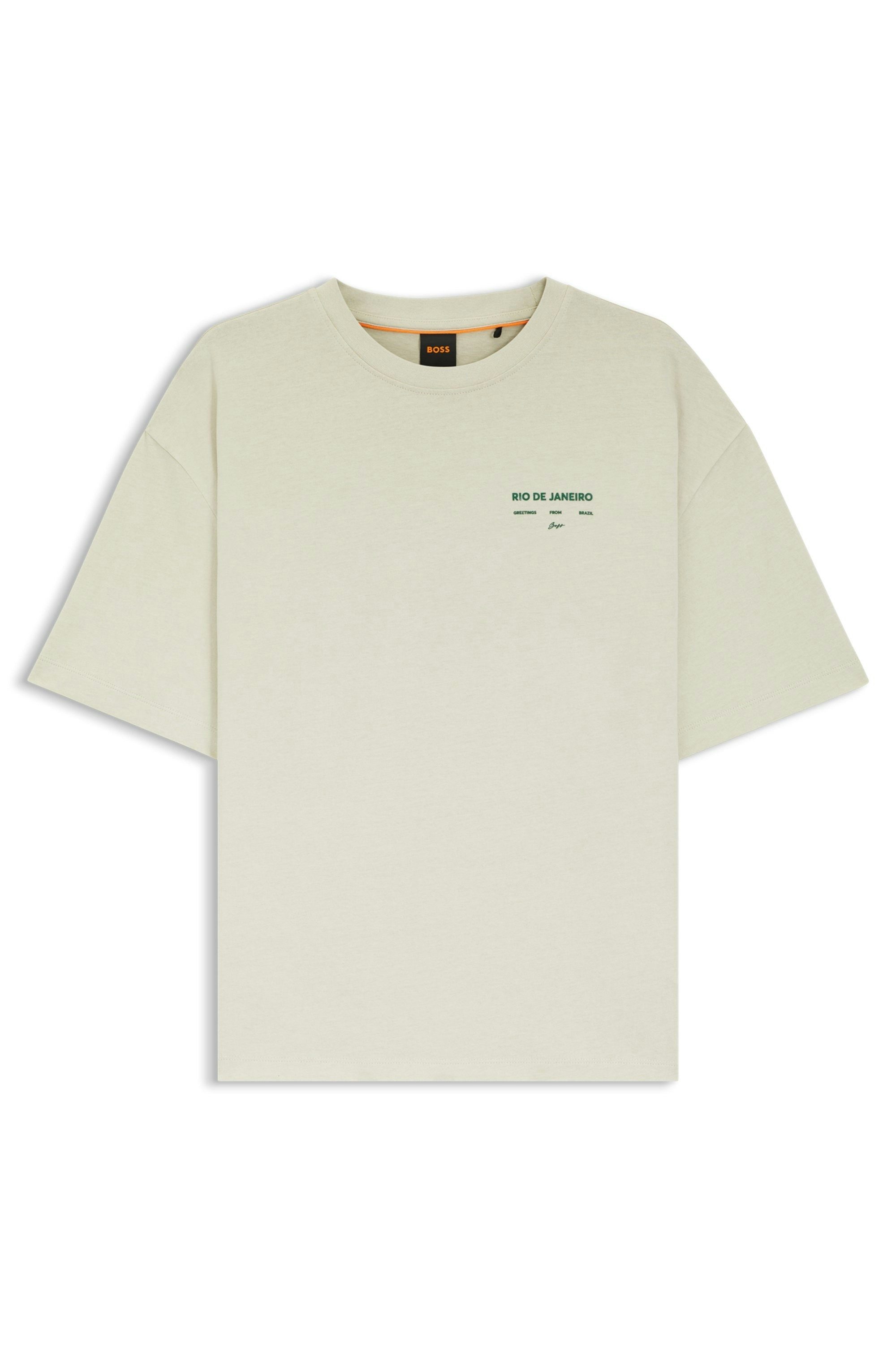 BOSS ORANGE T-Shirt Eboys Premium Damenmode mit Print, Relaxed Fit – Bild 4 von 5