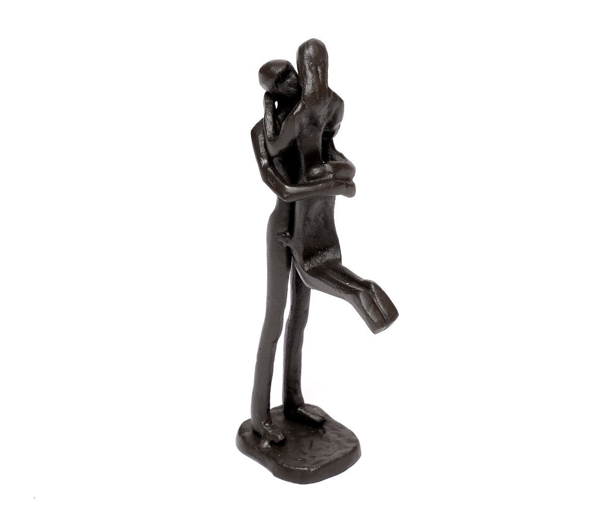 Brillibrum Dekofigur Gusseisen Eisenfigur Figur Paar Dekofigur Liebe Liebespaar Skulptur