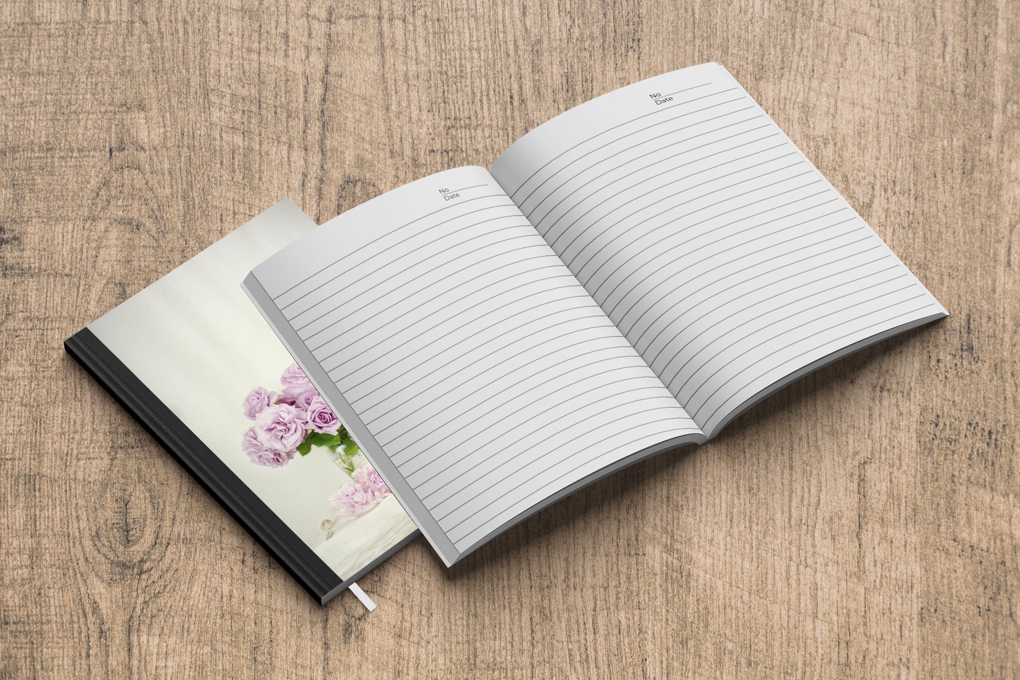 Pfingstrosen Tagebuch, an Journal, Teetasse, aus Seiten, Notizbuch Blumenstrauß Merkzettel, Notizheft, A5, Haushaltsbuch 98 MuchoWow rosa einer