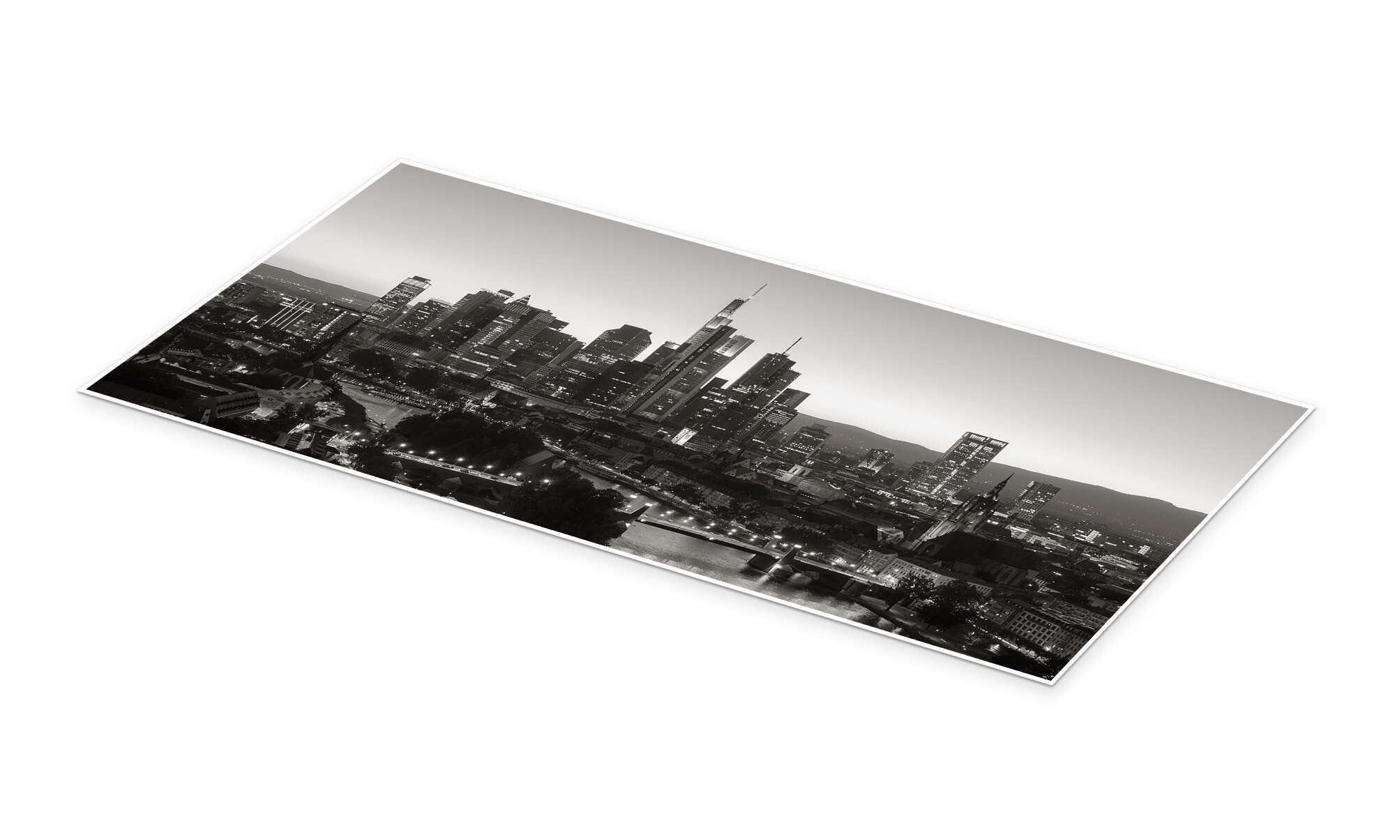 Posterlounge Wandbild Frankfurt am Main Skyline, rclassen, erhältlich als Poster, Leinwandbild, Wandsticker oder Acrylglasbild