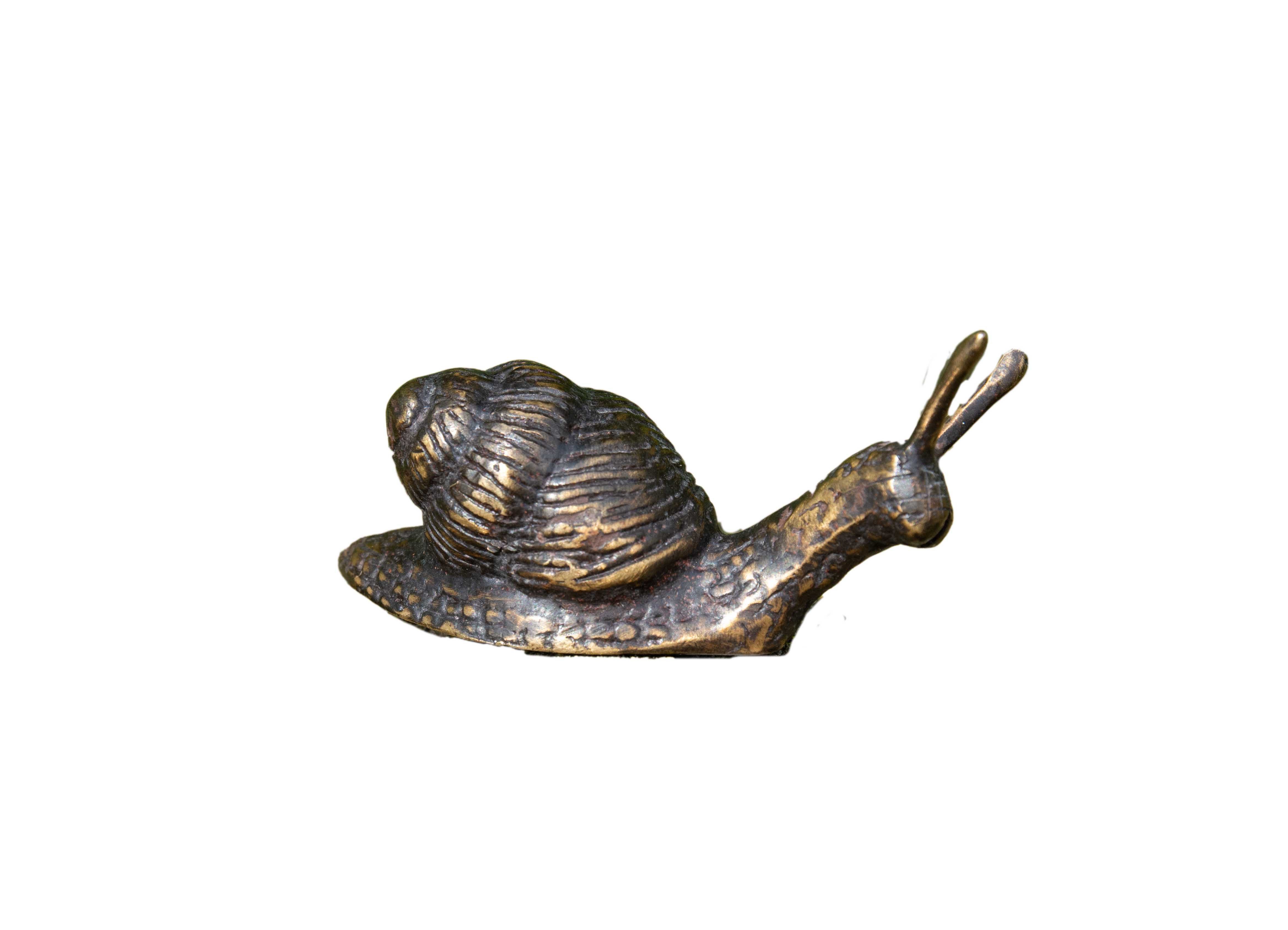 IDYL Dekofigur IDYL Bronze-Skulptur Schnecke mini gerade