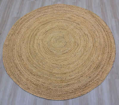 Teppich »Inga«, DELAVITA, rund, Höhe 14 mm, Naturprodukt aus Jute, Wohnzimmer