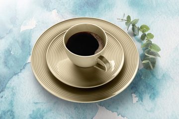 Seltmann Weiden Tasse Beat Sandbeige uni Kaffeeobertasse 0,26 l, Porzellan