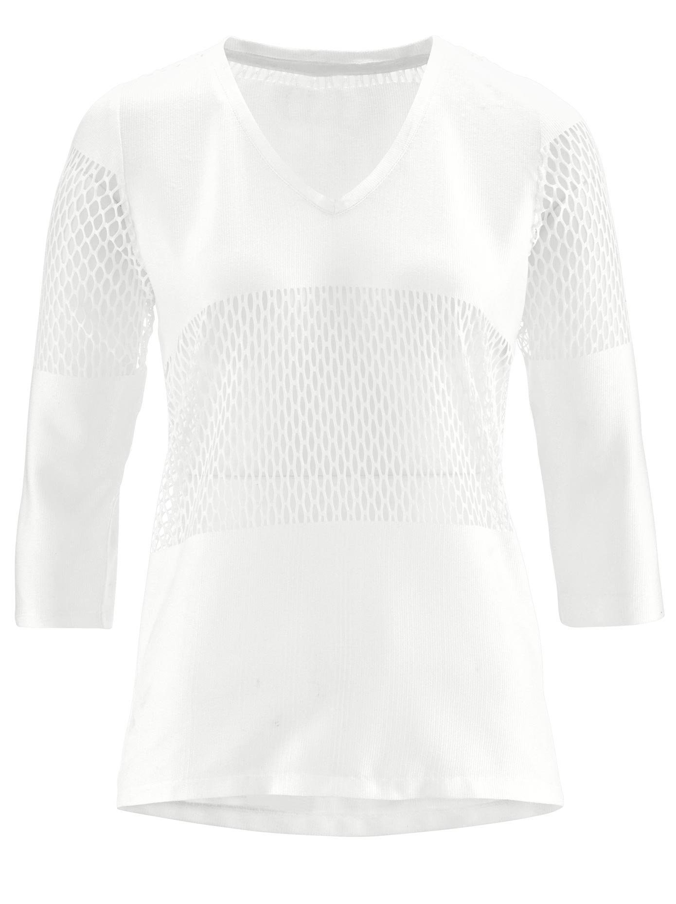 By Alina Damen Bluse Longbluse Business Hemd Longshirt Tunika Weiß XS-M