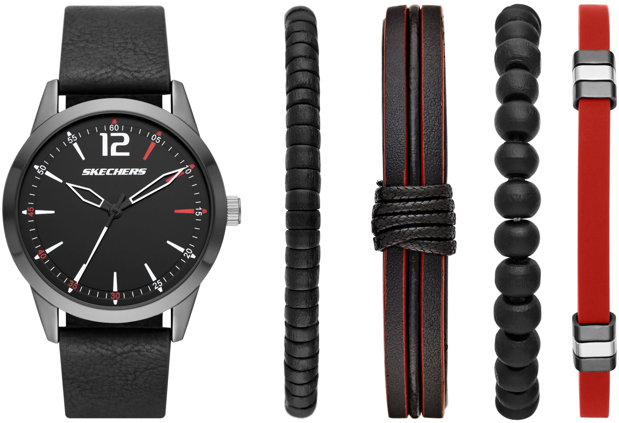 Skechers Quarzuhr SR9066, (Set, 5-tlg., mit 4 Schmuckarmbändern), Armbanduh günstig online kaufen