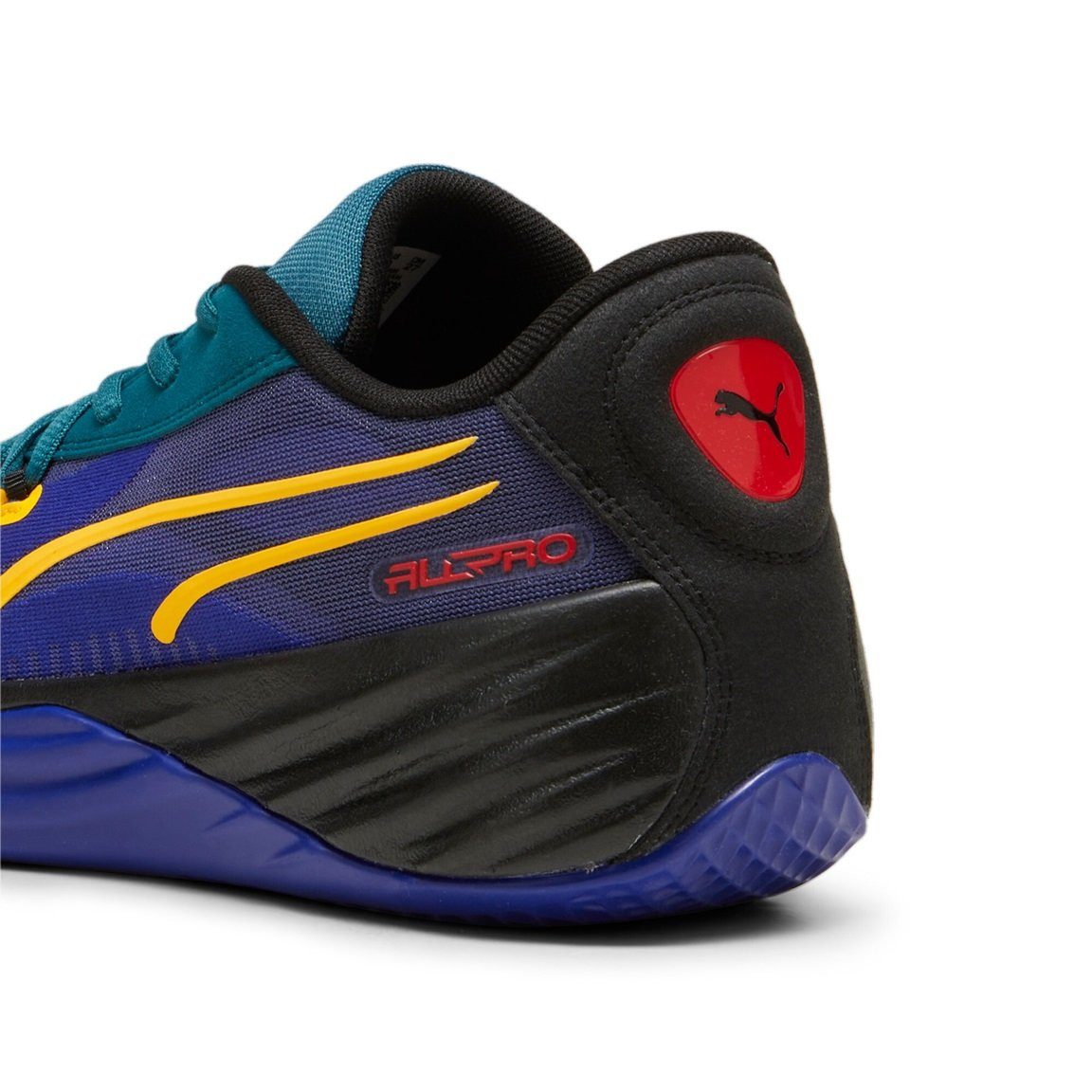 PUMA Hallen-Indoorschuhe All-Pro Nitro Crowd Craze blau/bunt Herren Badmintonschuh