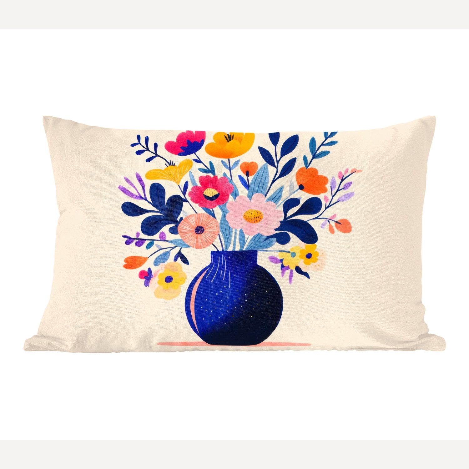 MuchoWow Dekokissen Vase - Blumen - günstig online kaufen