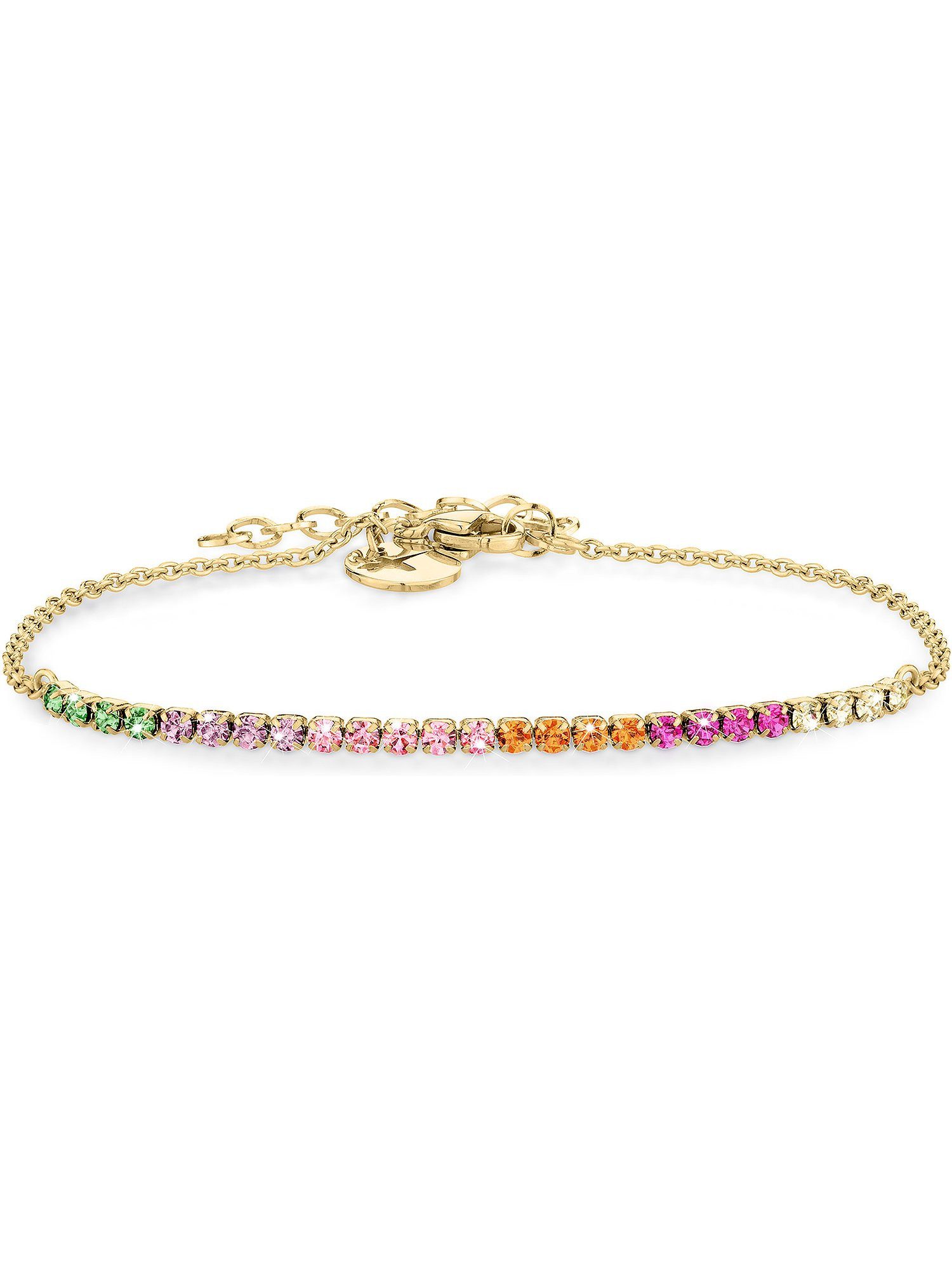 Tamaris Edelstahlarmband Tamaris Damen-Armband Edelstahl 25 Glasstein, Trendig