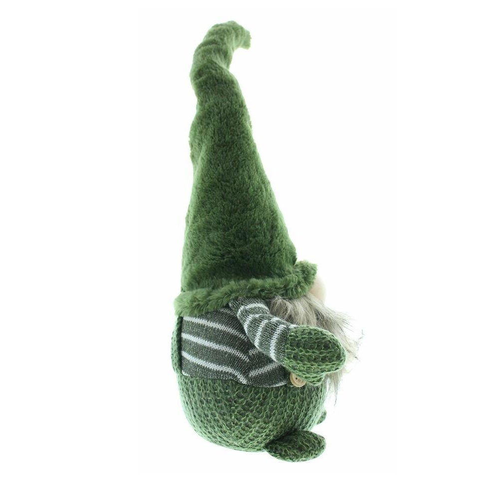 Home-trends24.de Dekofigur LED Wichtel Grün Herbstdeko Deko Figur Herbst Batterienbetrieben 50 cm