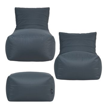 Veeva Sitzsack Modulare Sitzsackgarnitur für den Innen- und Außenbereich