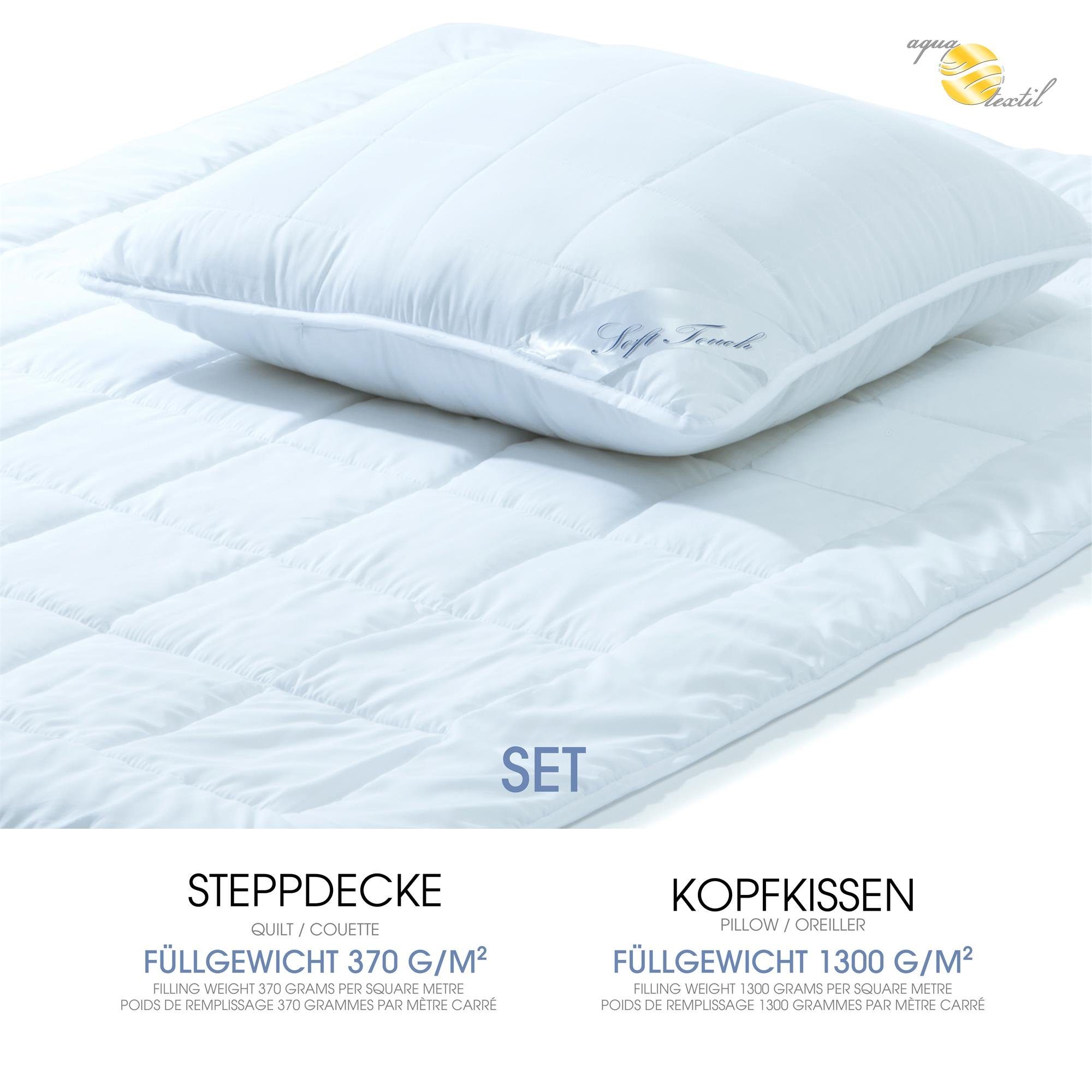 aqua-textil Bettdecke, Kopfkissen + Topper Soft günstig online kaufen