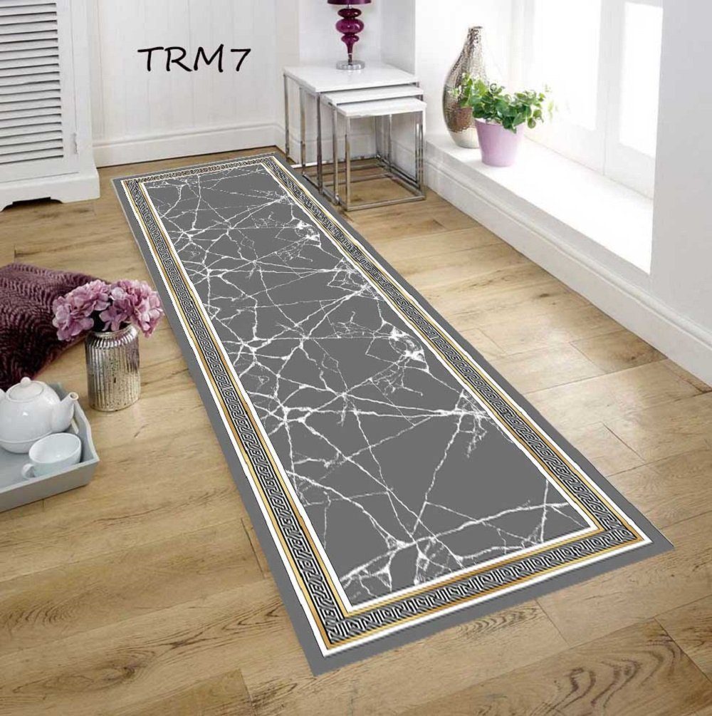 Teppich Marmorschwarz Design Modern Marmor Muster 120x180 