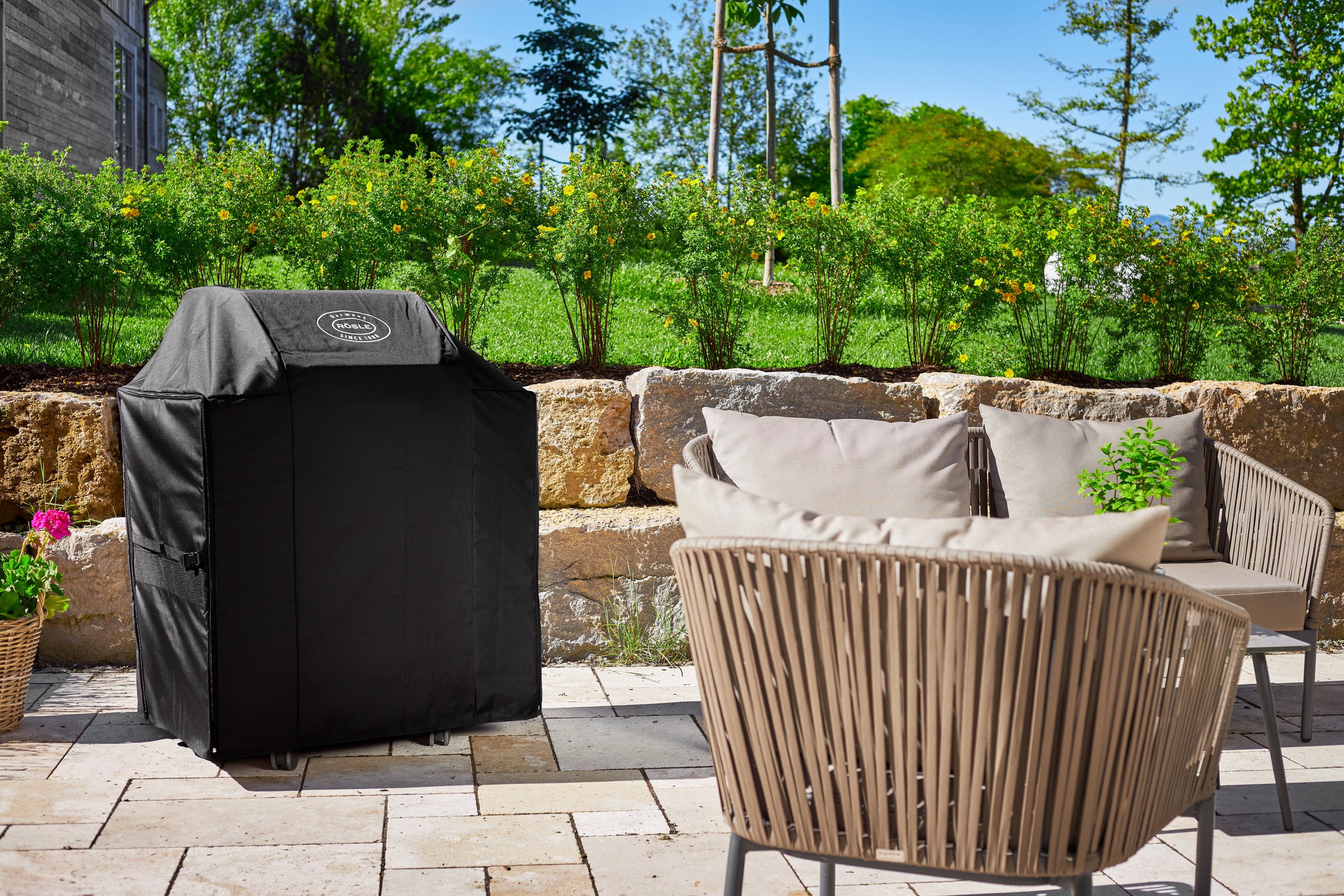 RÖSLE Grill-Schutzhülle VIDERO, 25518, für BBQ-Station G6-S, mit PU-Beschichtung, Reißverschluss