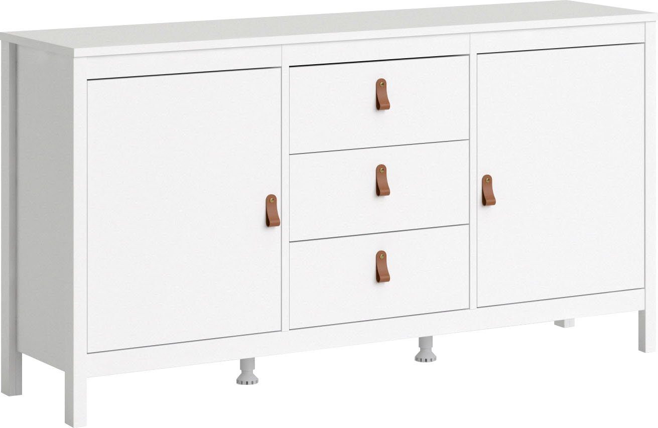 Home affaire Sideboard Madrid, Aufbewahrung, Schubladenschrank, Sideboard, mit 2 Türen und 3 Schubladen, Breite 151 cm, Höhe 80 cm
