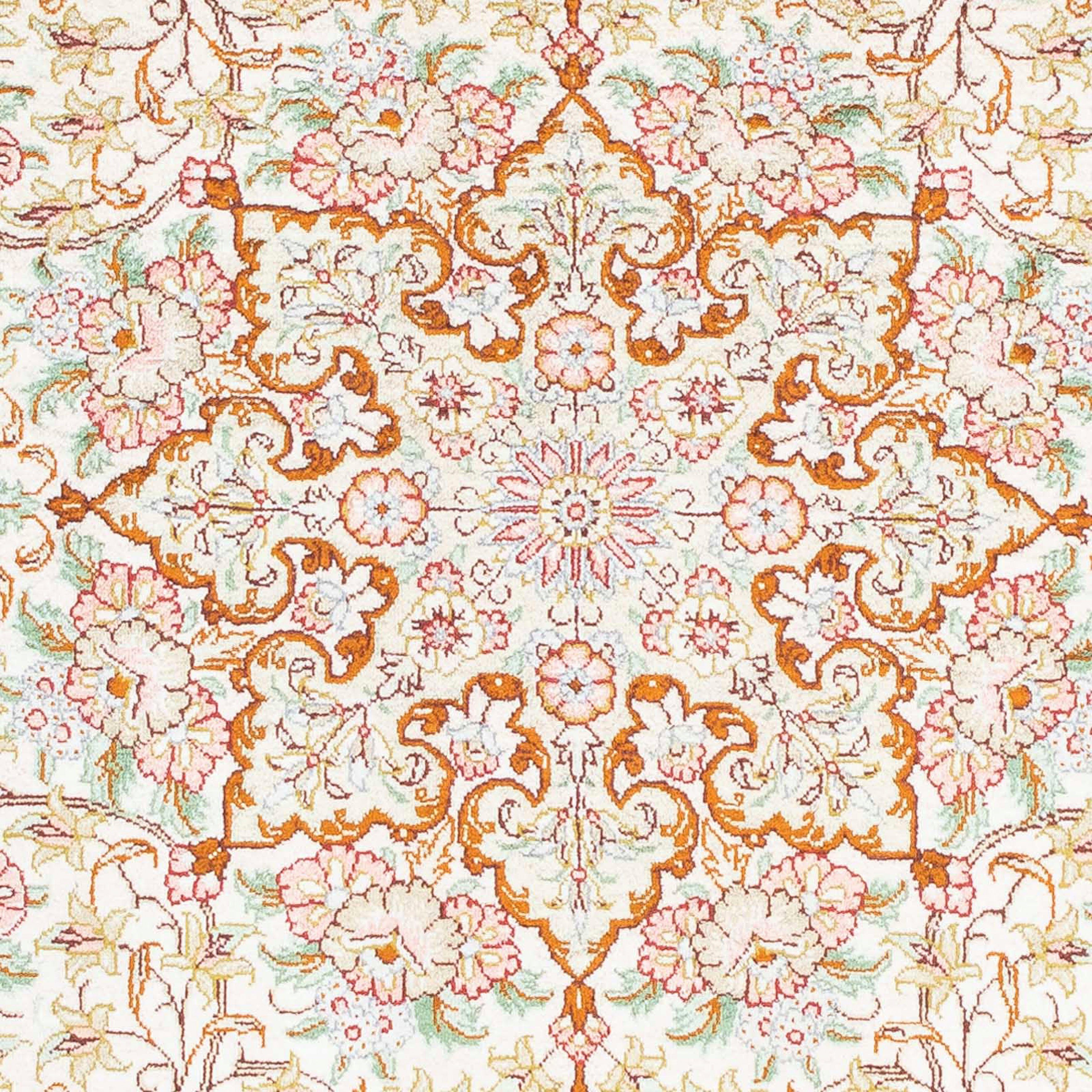 Orientteppich Perser - cm 81 mm, morgenland, - mit 117 rechteckig, Ghom Handgeknüpft, Zertifikat Höhe: beige, Wohnzimmer, - Einzelstück x 10