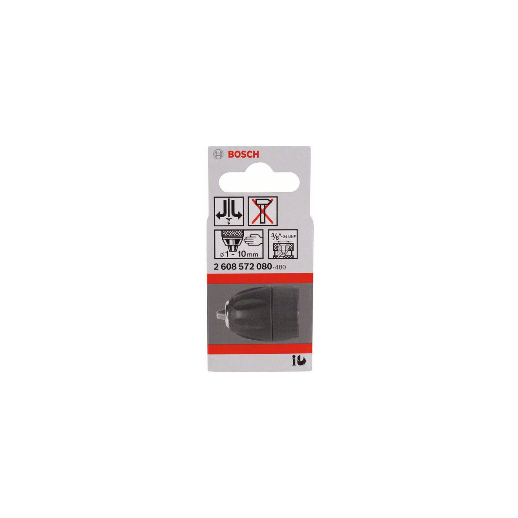Bosch Professional Bohrfutter Bosch Schnellspannbohrfutter bis 10 mm D: 1 bis 10 mm A: 3/8" - 24