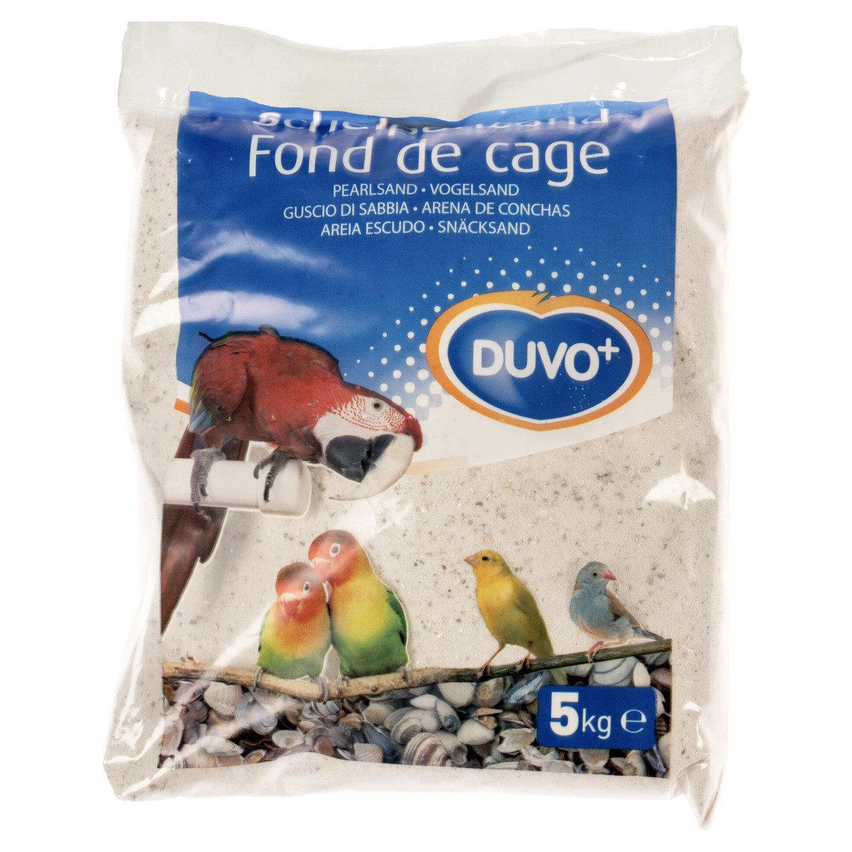 DUVO+ Vogelsand Muschelsand weiß