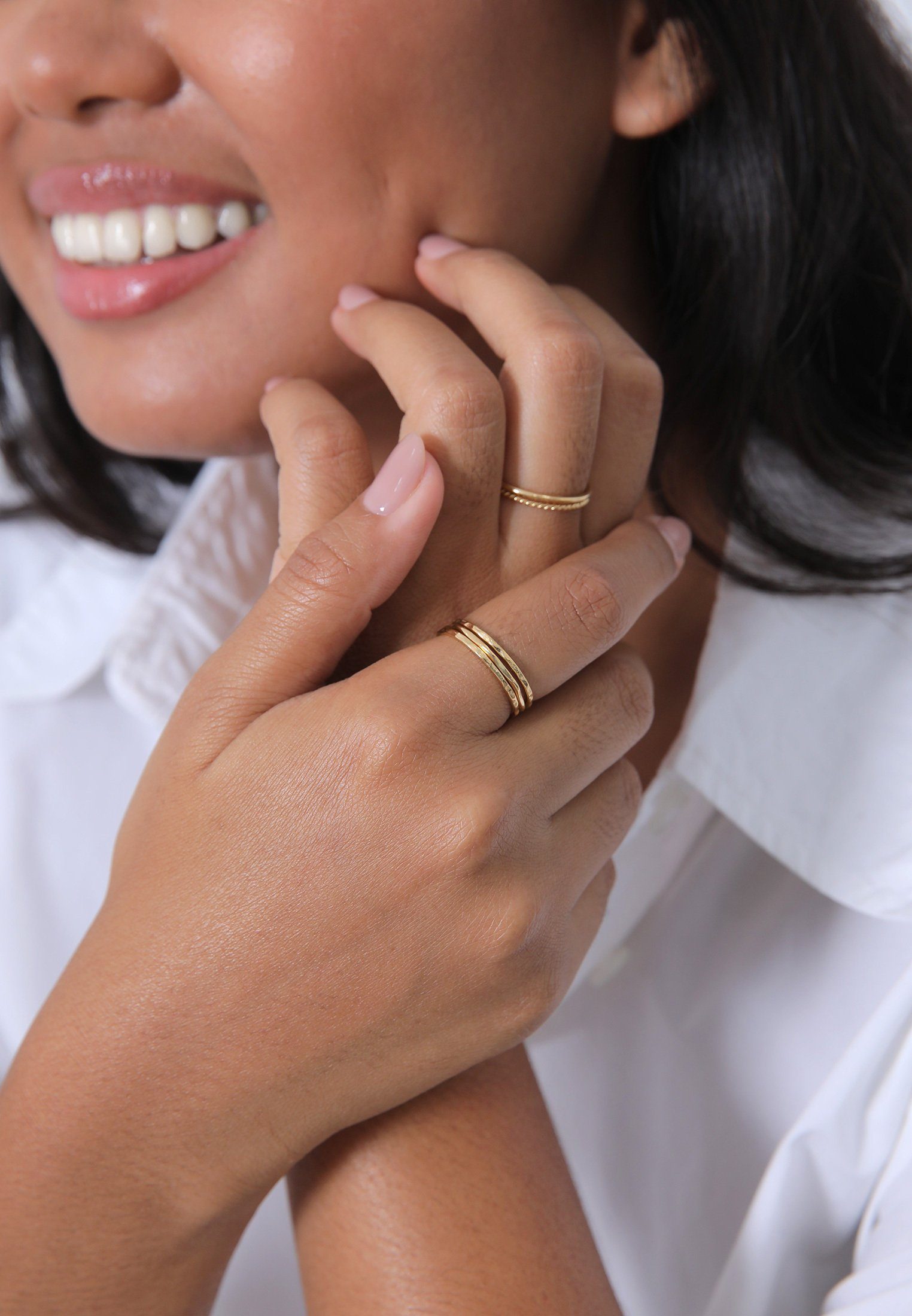 Elli Ring-Set Stapelring Stacking Boho Set (5 tlg) 925 Sterling Silber