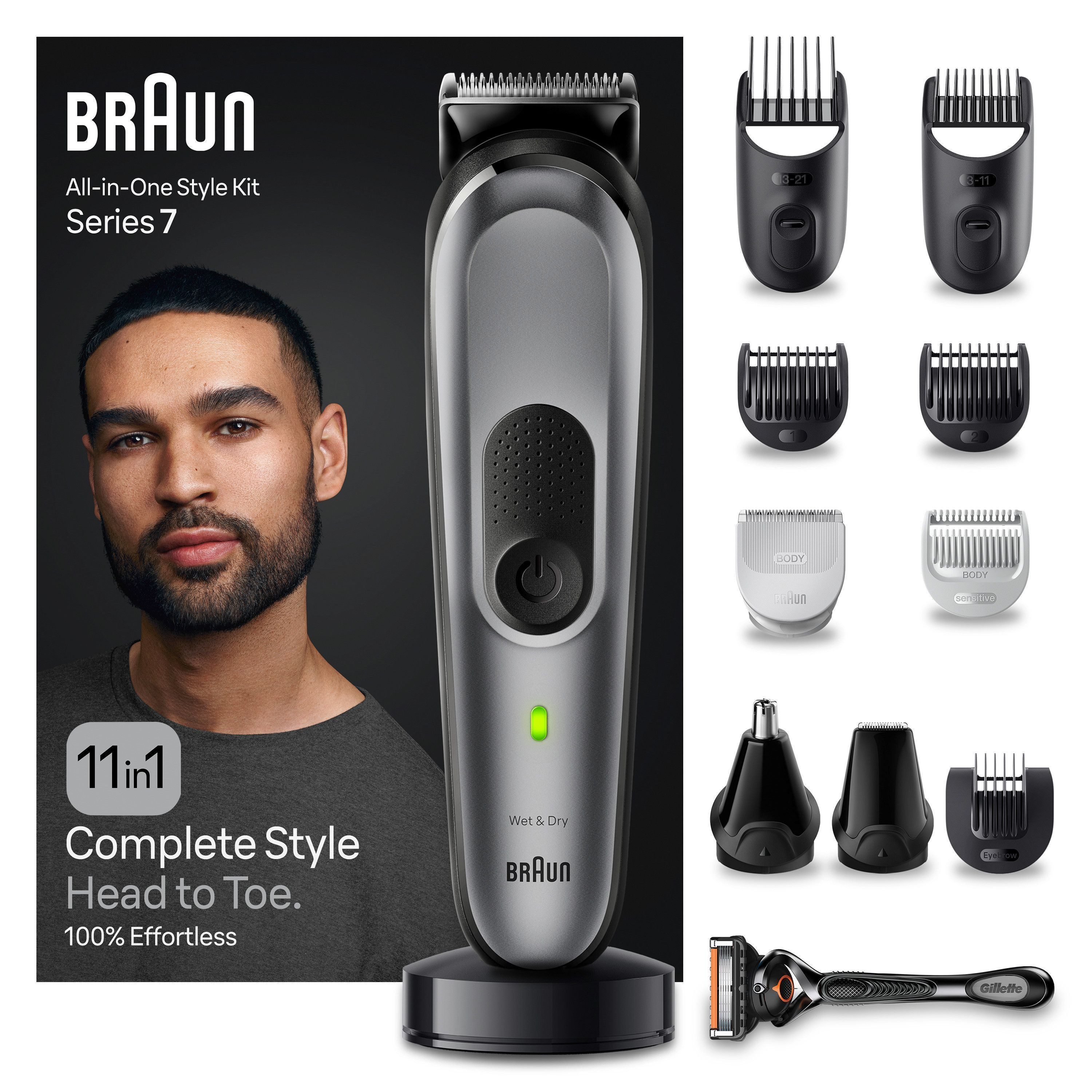 Haarschneider All-In-One Styling Set MGK7440, 11-in-1 Set für Bart