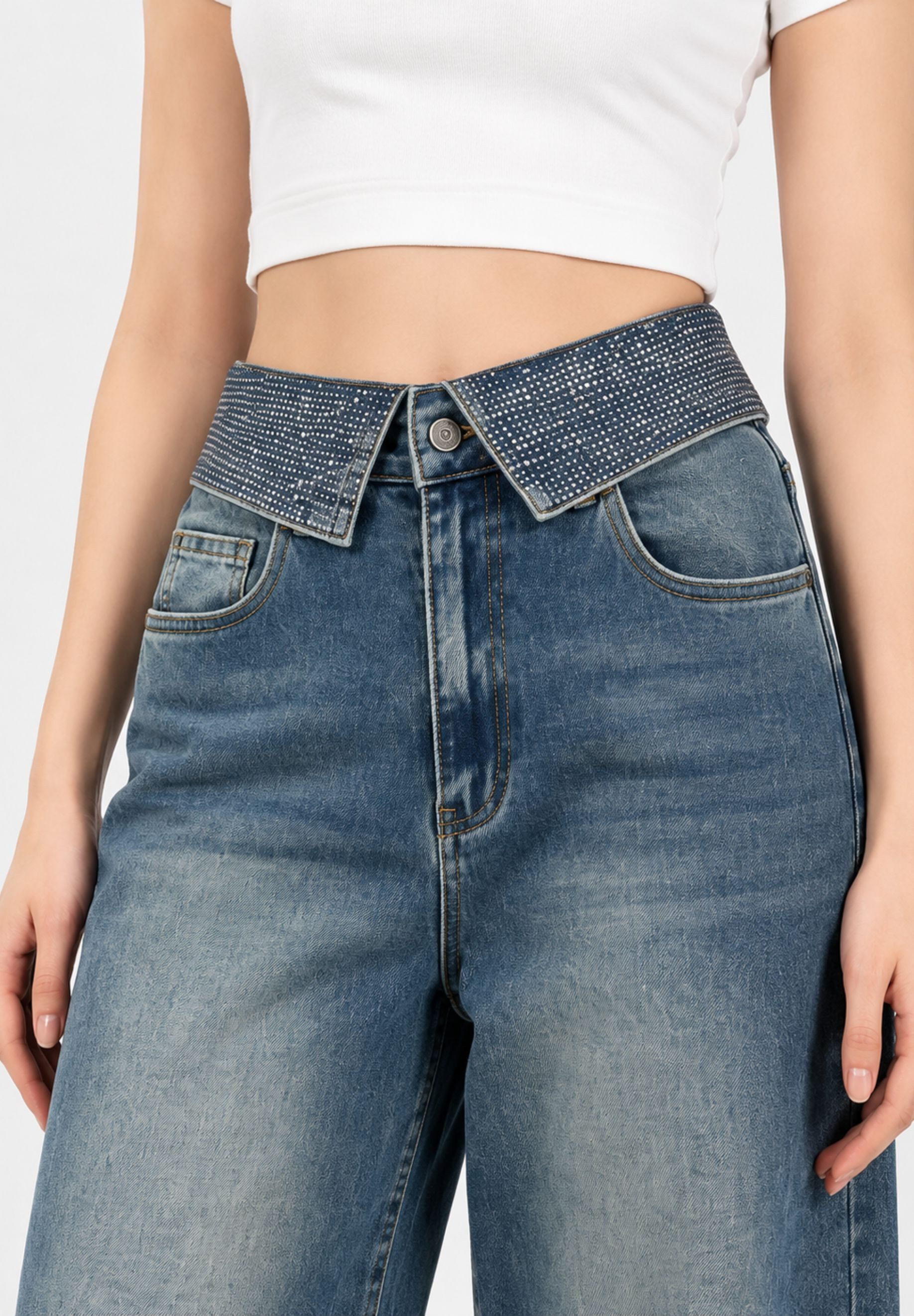Elara High-waist-Jeans Wide Balloon