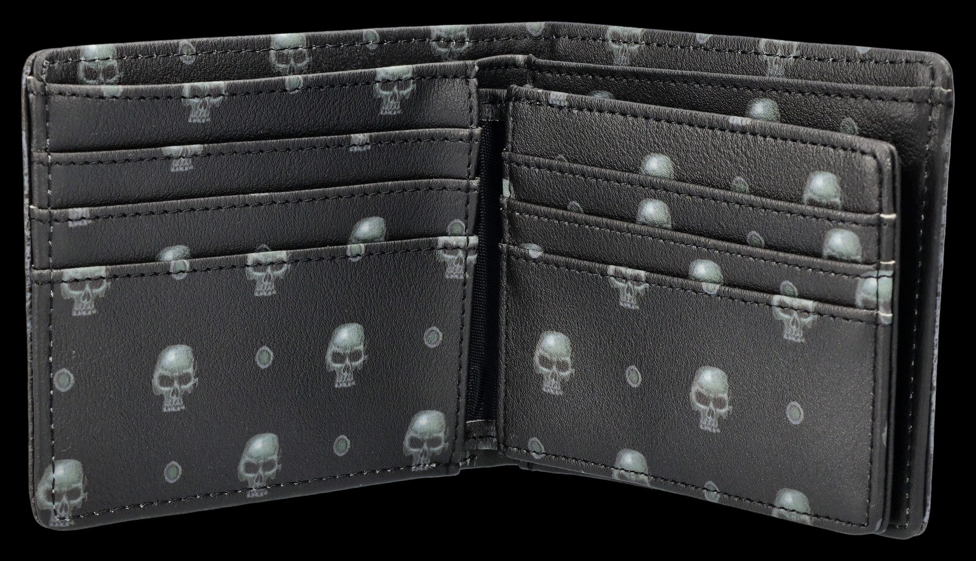 Figuren Shop GmbH Geldbörse Cthulhu Portemonnaie – Dunkles Kunstleder Gothic Geldbeutel 9,5 cm