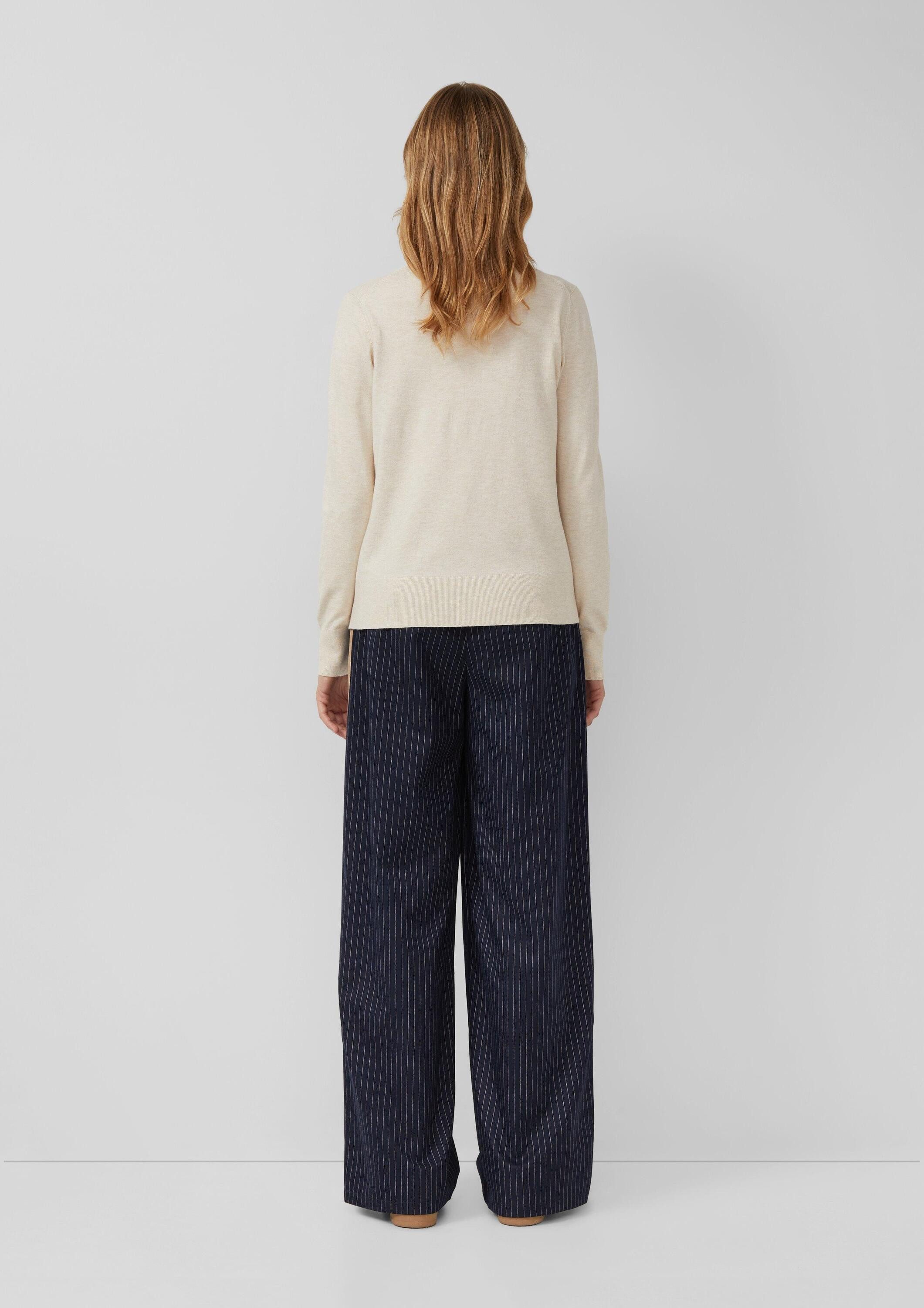 s.Oliver Longpullover Strickpullover Rollkragenpullover aus Viskosemix